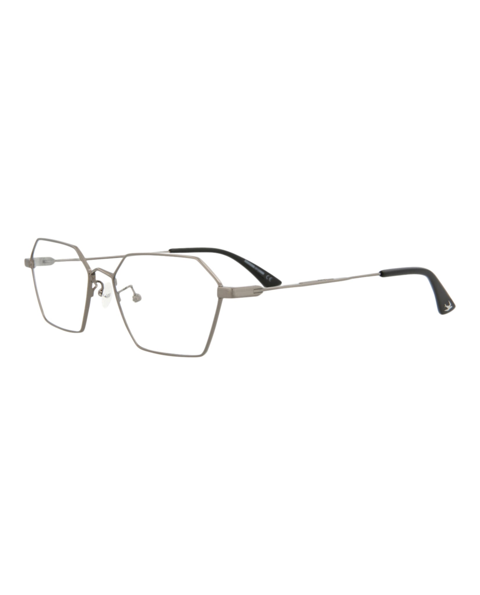 title:McQ Alexander McQueen Core Optical, style # MQ0231OA-30007844001;color:Ruthenium Ruthenium Transparent