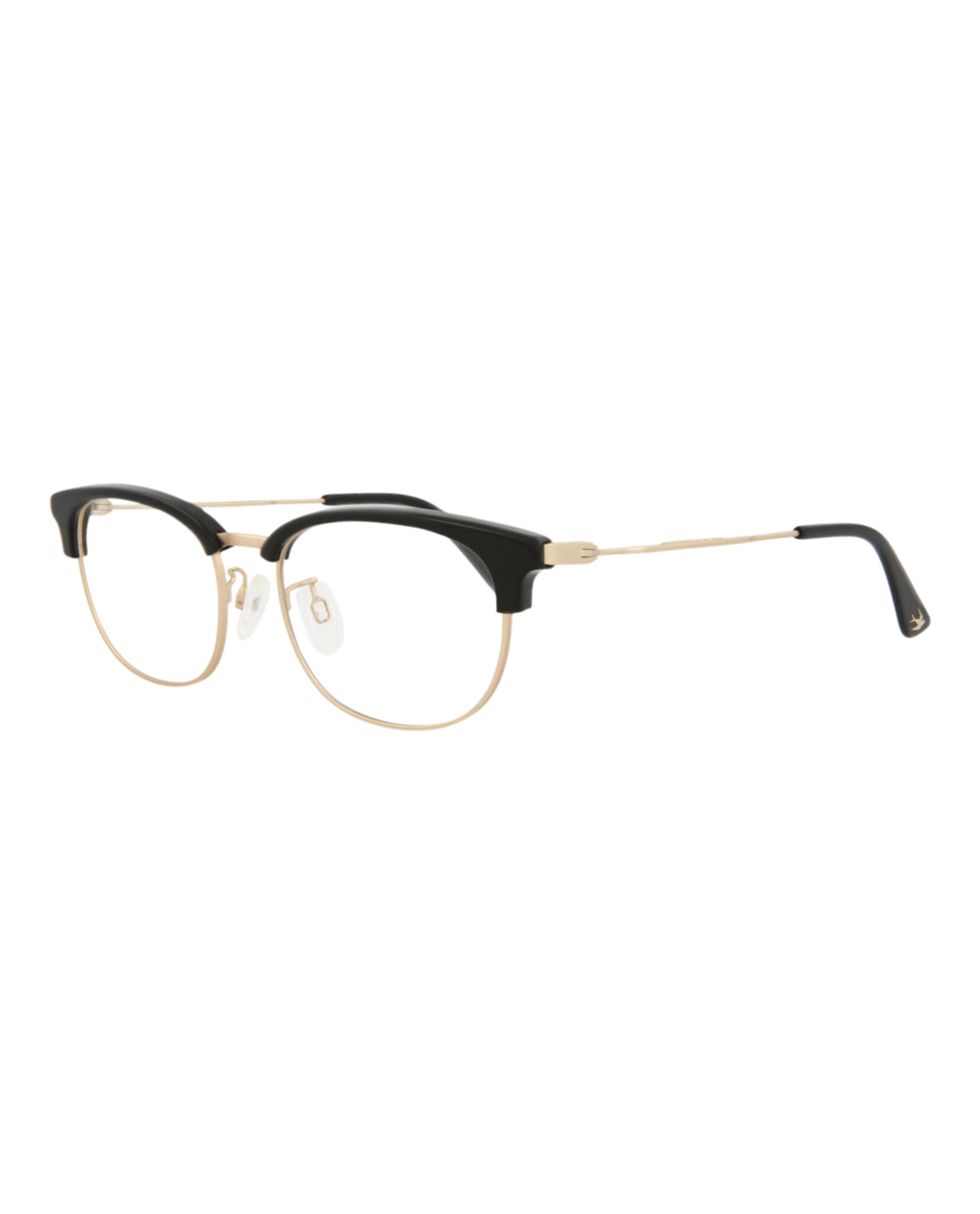 title:McQ Alexander McQueen Core Optical, style # MQ0255OA-30008439002;color:Black Gold Transparent