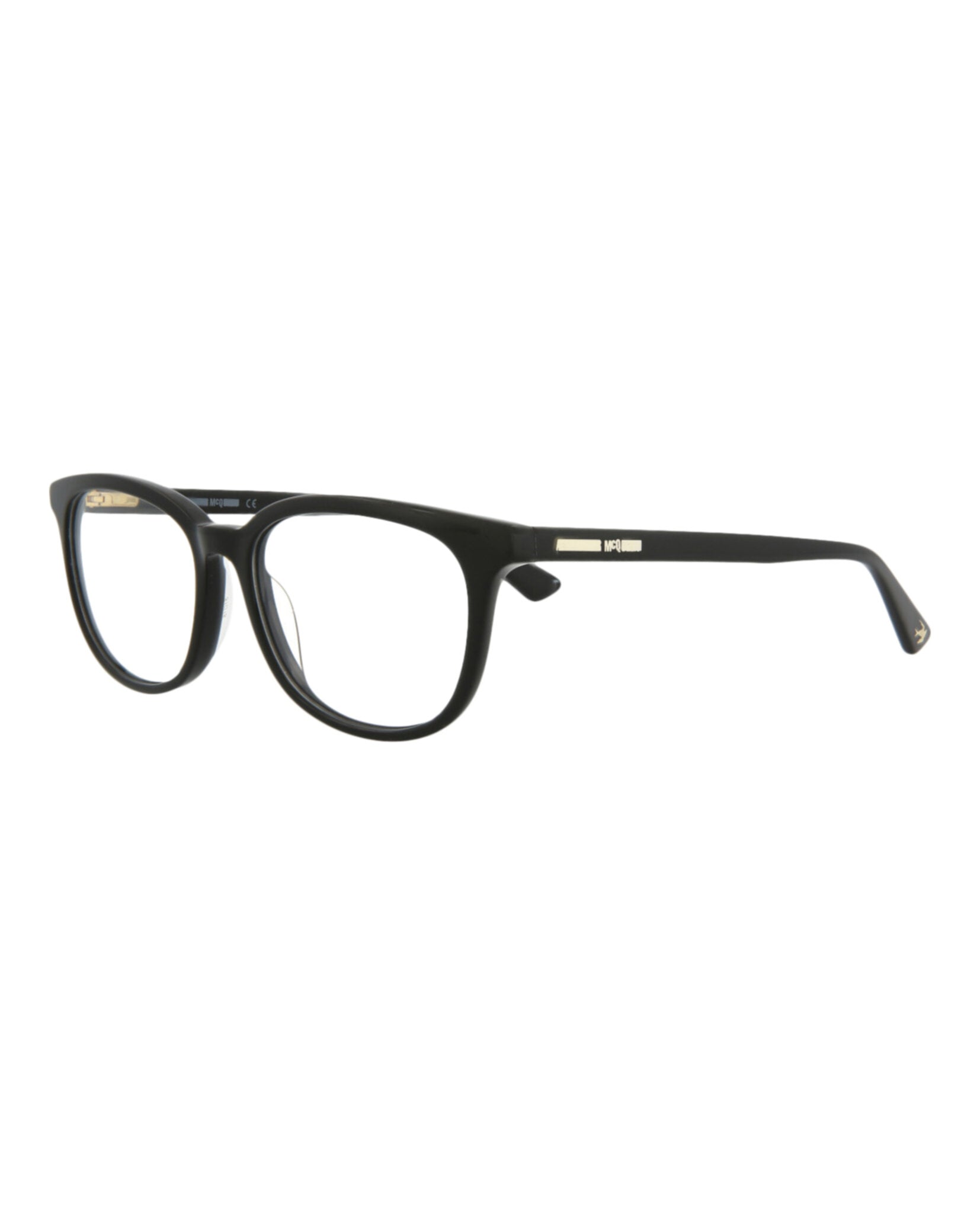 title:McQ Alexander McQueen Core Optical, style # MQ0297OP-30009210001;color:Black Black Transparent