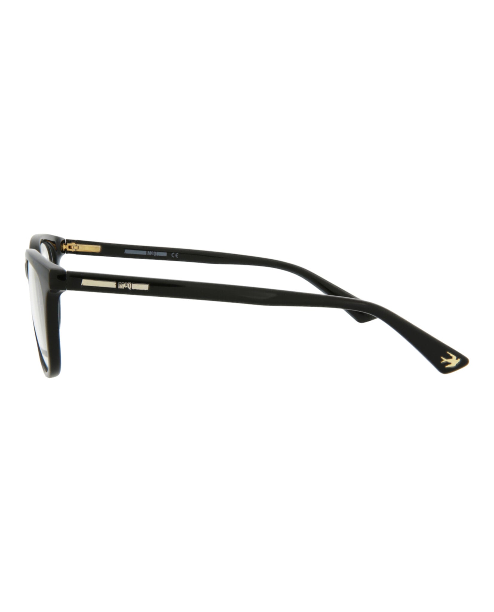 title:McQ Alexander McQueen Core Optical, style # MQ0297OP-30009210001;color:Black Black Transparent