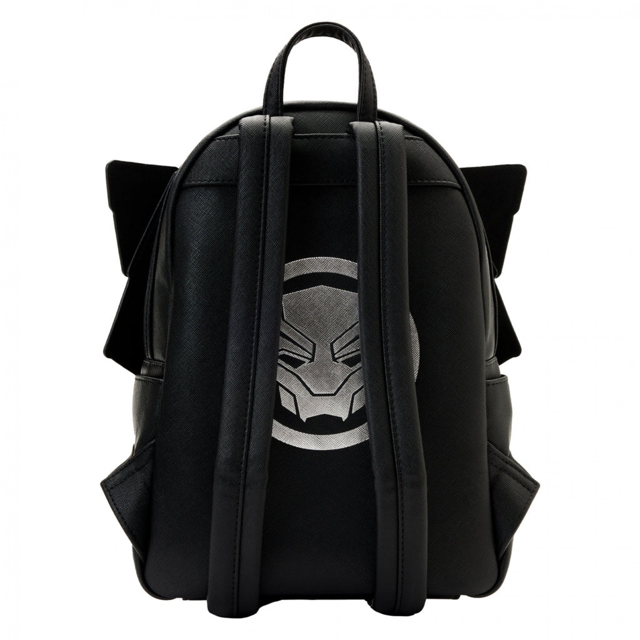 title:Black Panther Wakanda Forever Figural Mini Backpack By Loungefly;color:Black