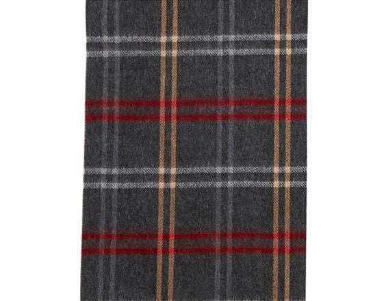 Steve Madden Women's Mid Weight Cozy Plaid Muffler Scarf Gray Size Regular