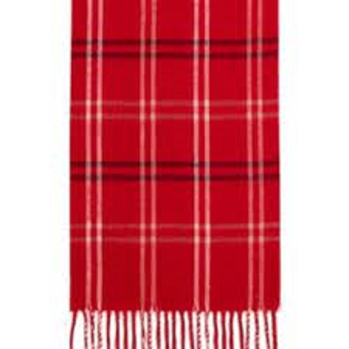 Steve Madden Women's Mid Weight Cozy Plaid Muffler Scarf Red Size Regular