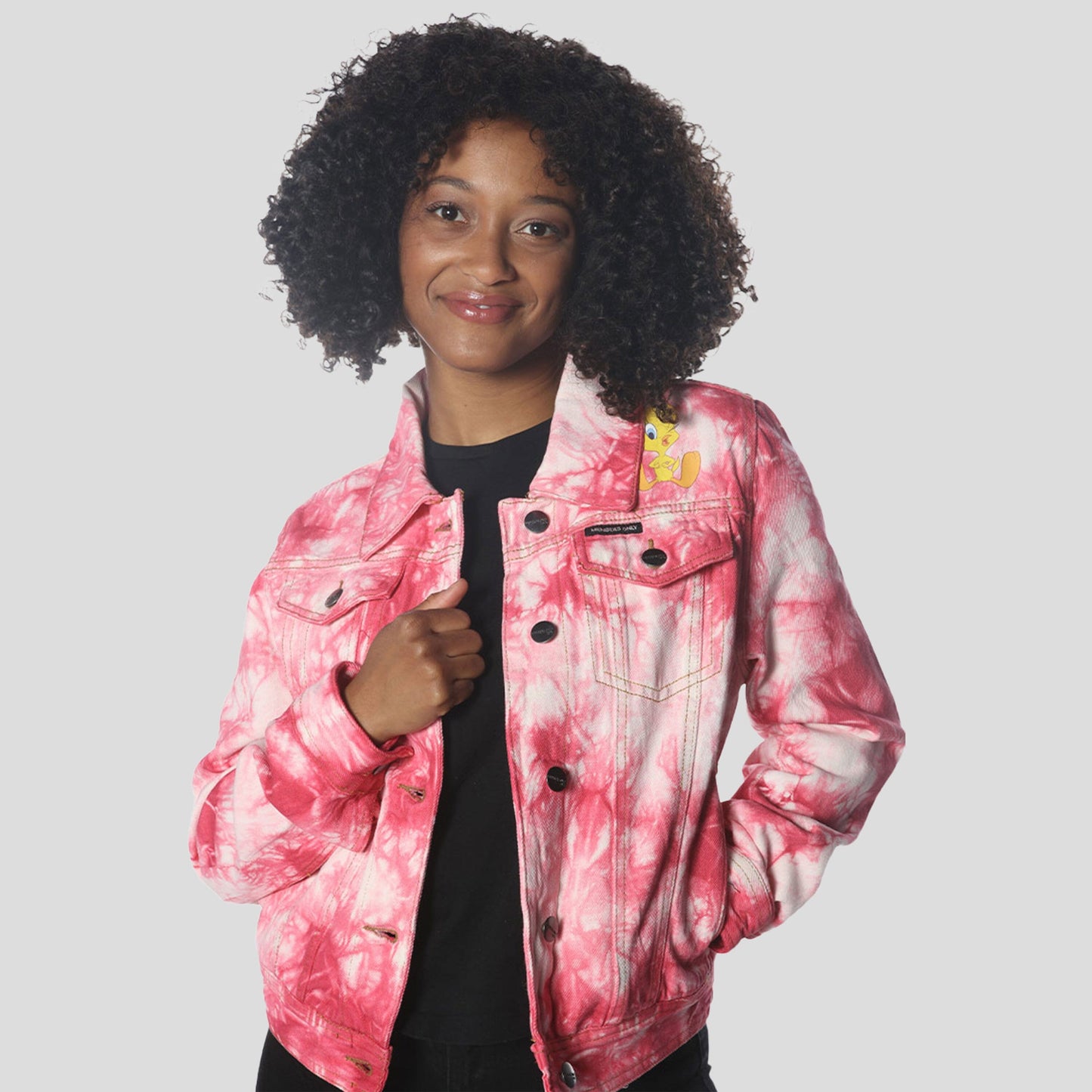 Women's Bull Denim Looney Tunes Trucker Jacket - FINAL SALE Womens Jacket Members Only 