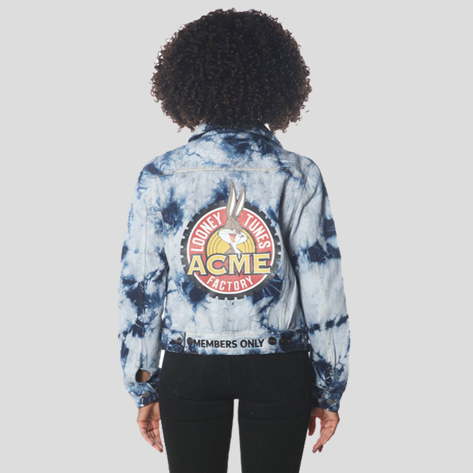 Women's Bull Denim Looney Tunes Trucker Jacket - FINAL SALE Womens Jacket Members Only 