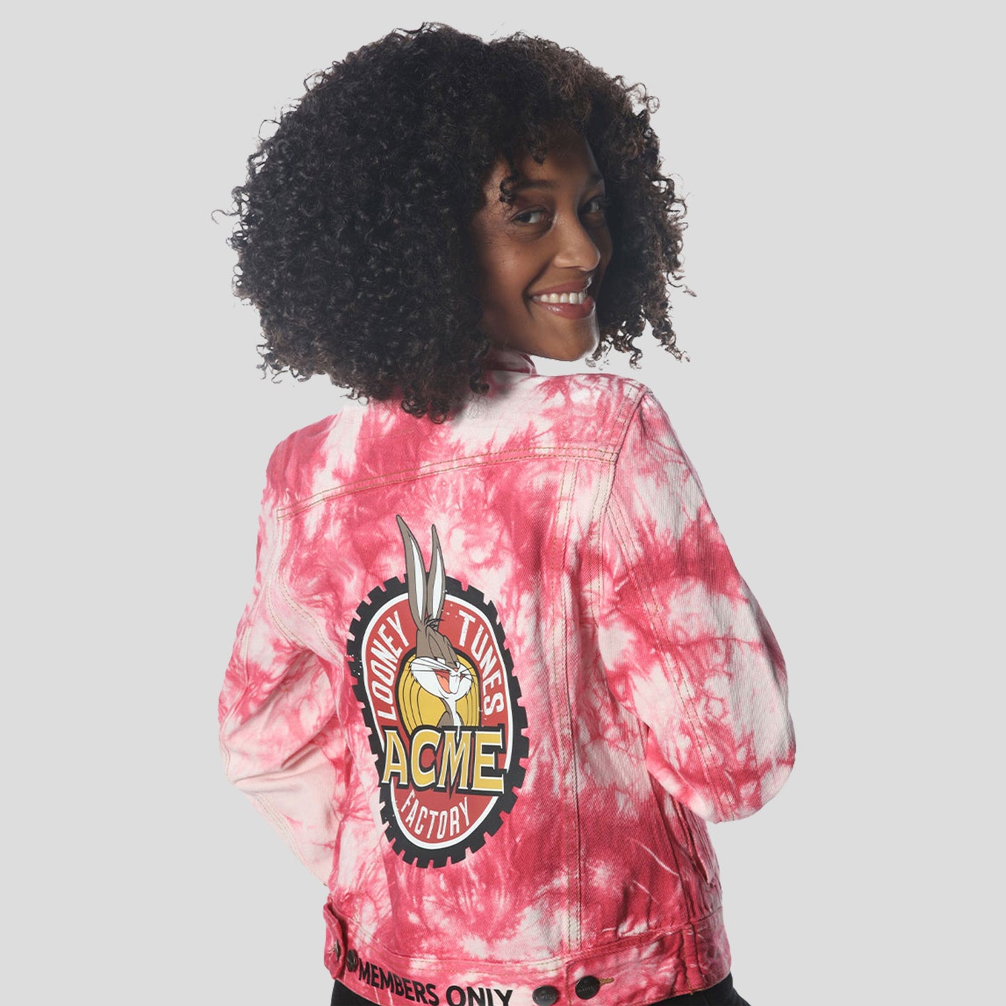 Women's Bull Denim Looney Tunes Trucker Jacket - FINAL SALE Womens Jacket Members Only 