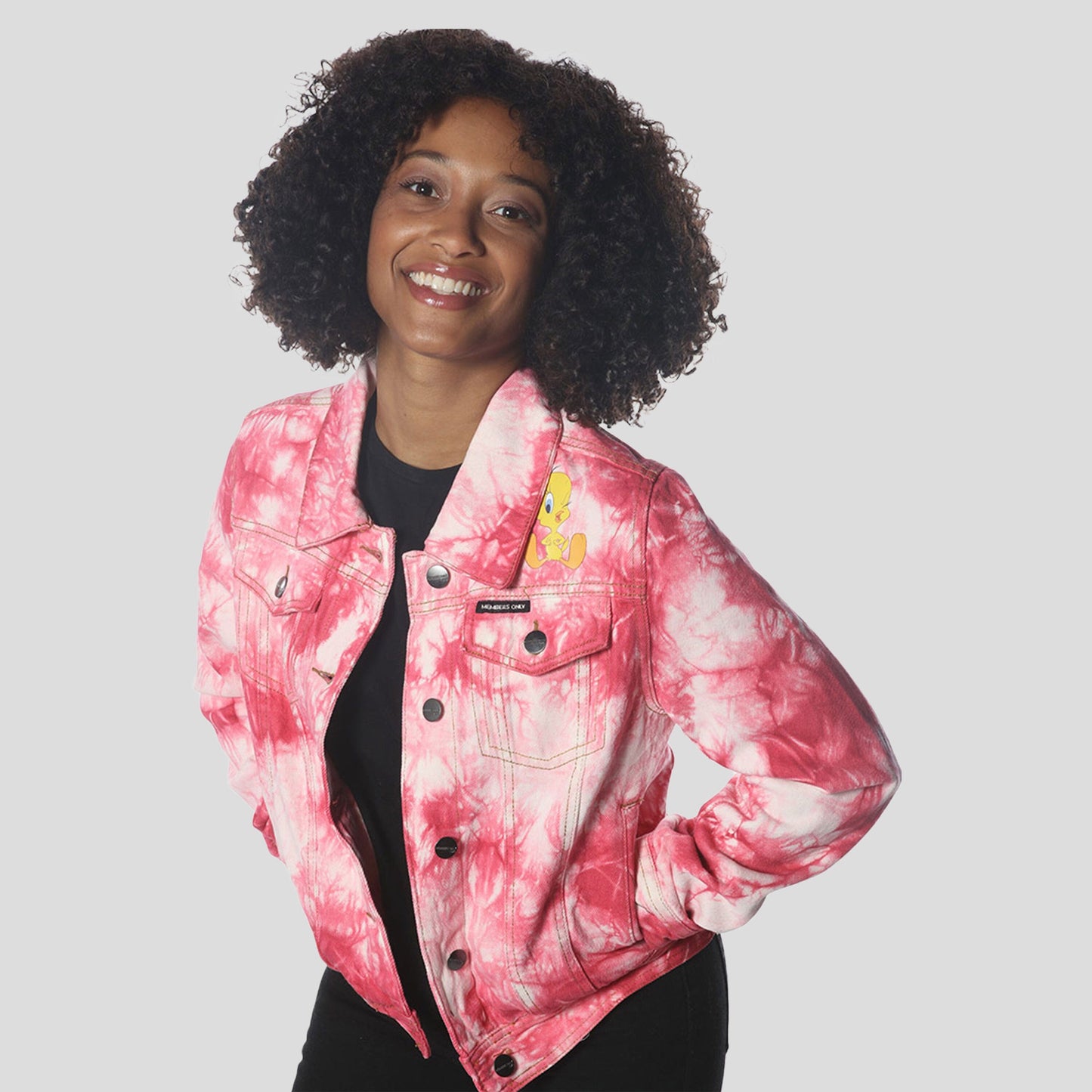 Women's Bull Denim Looney Tunes Trucker Jacket - FINAL SALE Womens Jacket Members Only 