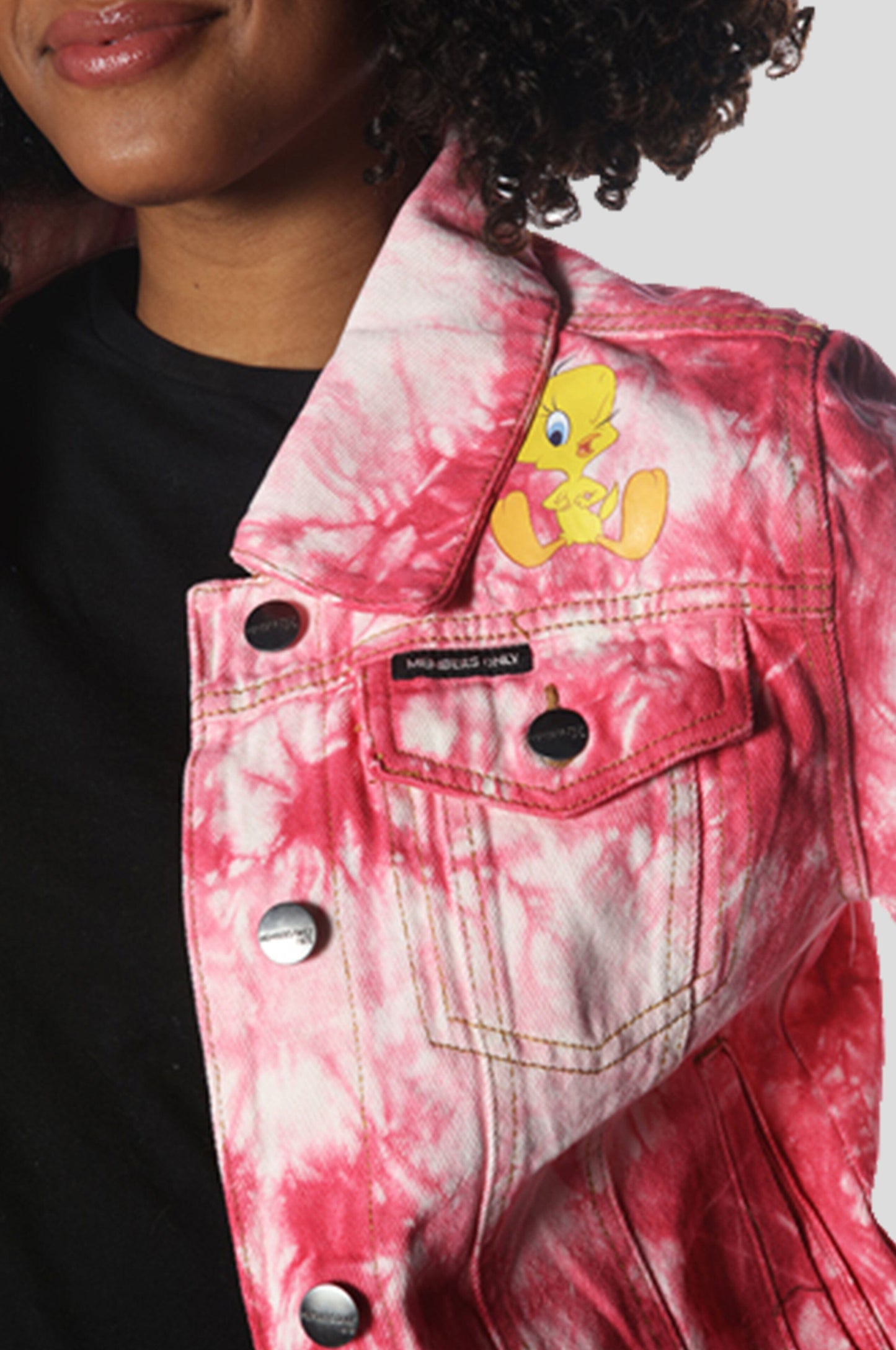 Women's Bull Denim Looney Tunes Trucker Jacket - FINAL SALE Womens Jacket Members Only 