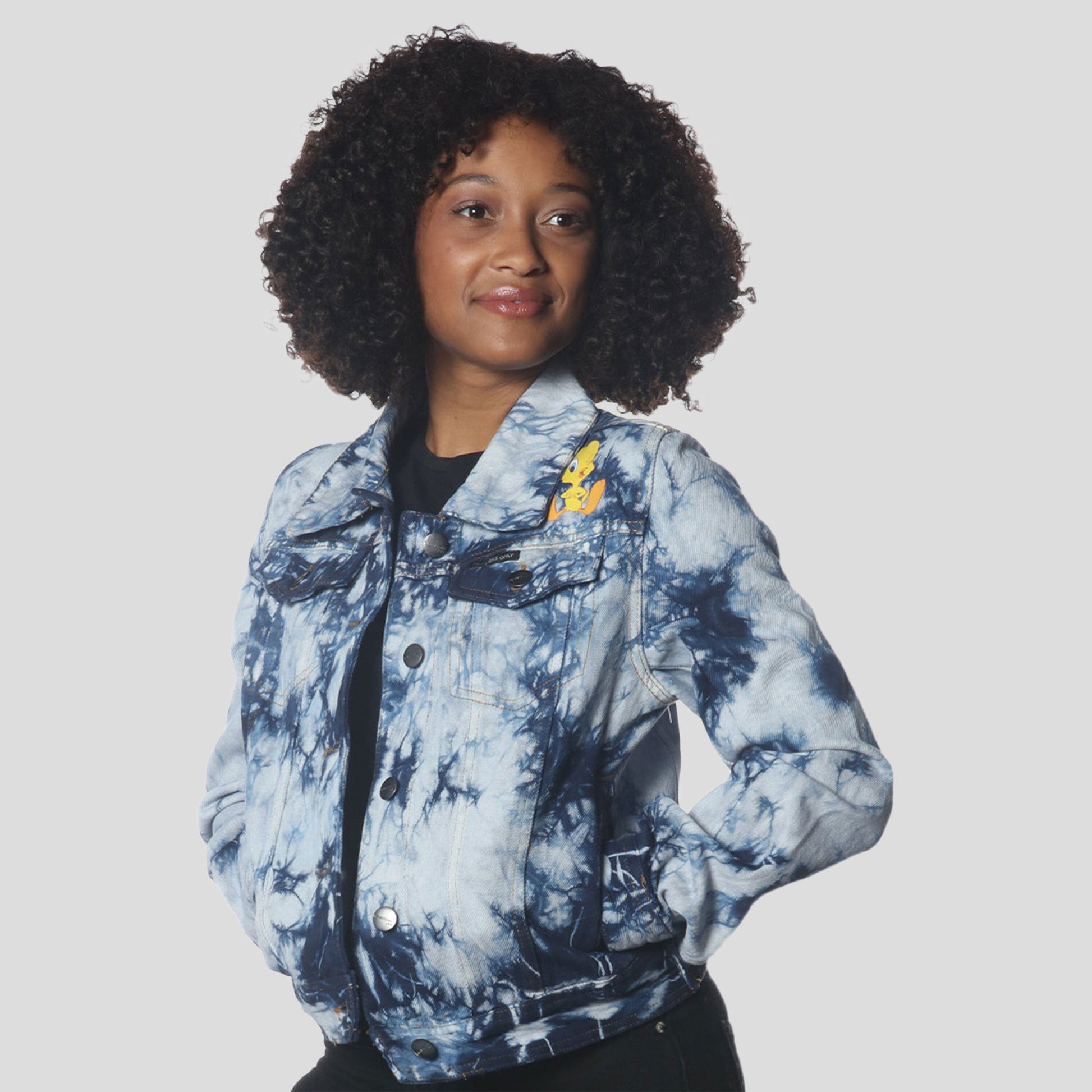 Women's Bull Denim Looney Tunes Trucker Jacket - FINAL SALE Womens Jacket Members Only 