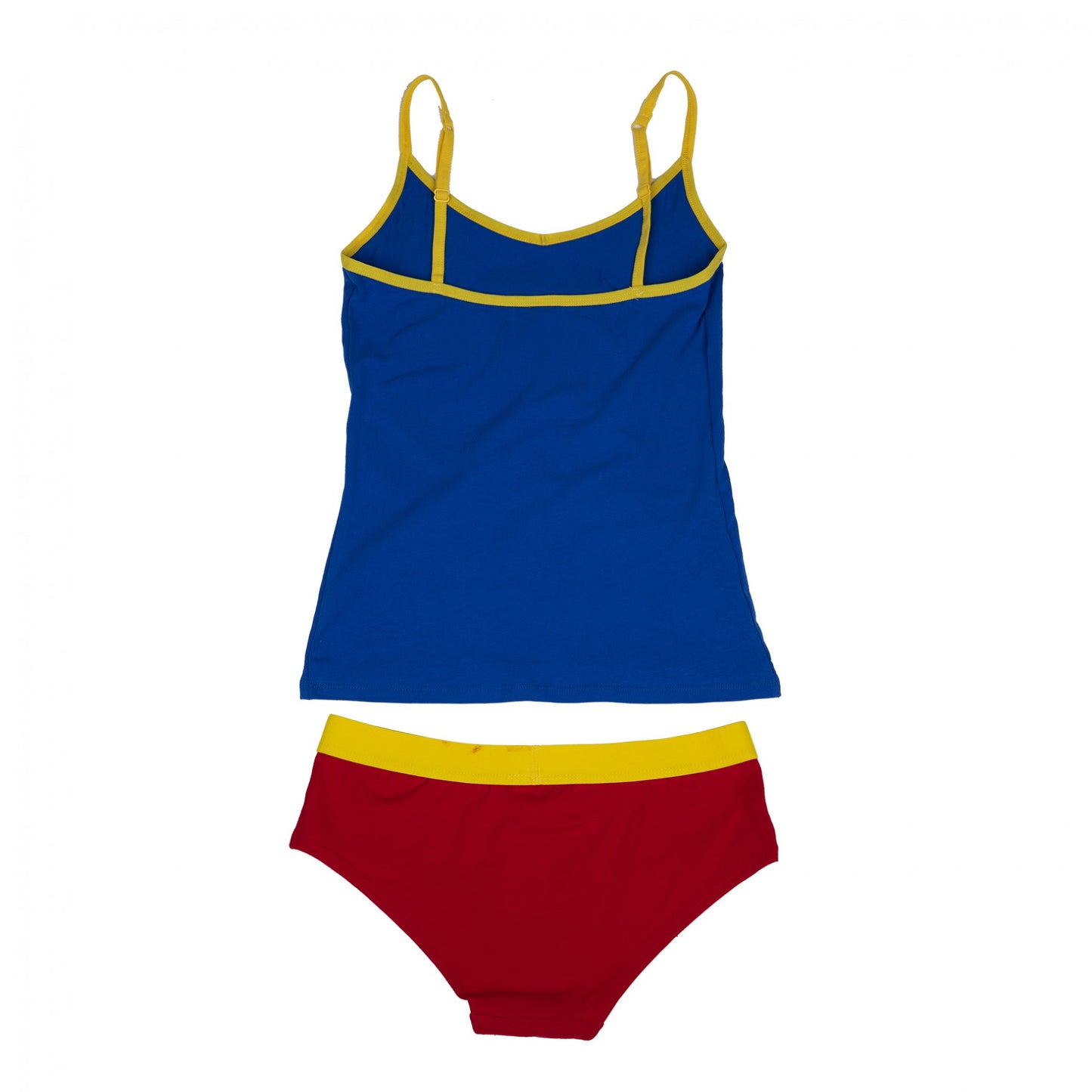 title:Superman Cami & Panty Lingerie Set;color:Blue