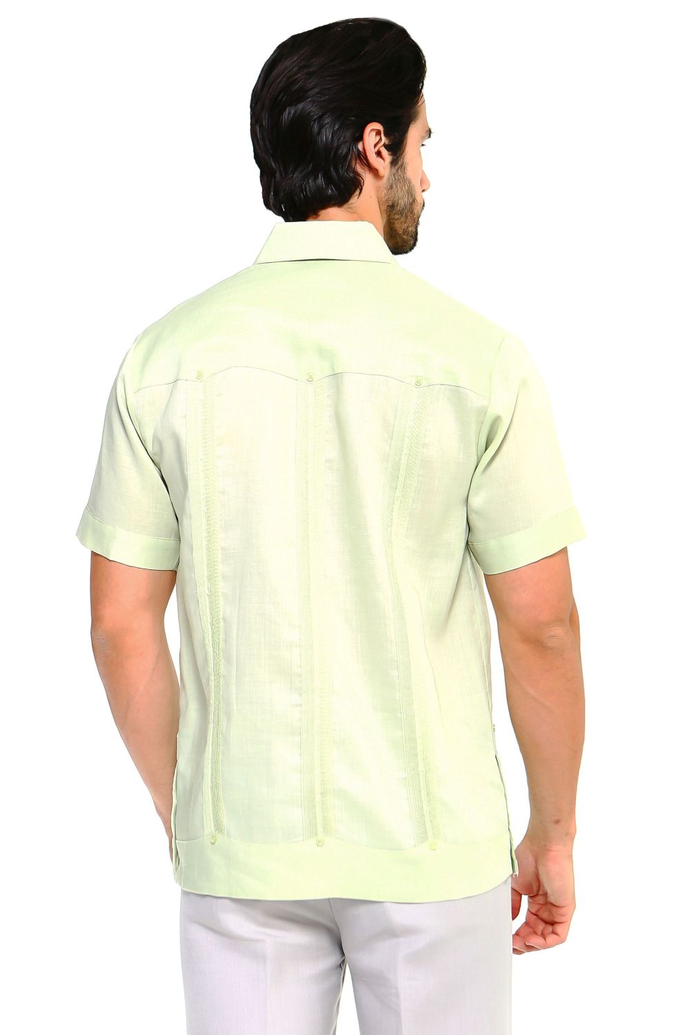 Mojito Collection Men's Traditional Guayabera Shirt Premium 100% Linen Short Sleeve  4 Pocket  Design - Mojito Collection - Guayabera, Mens Shirt, Mojito Guayabera Shirt, Short Sleeve Linen S