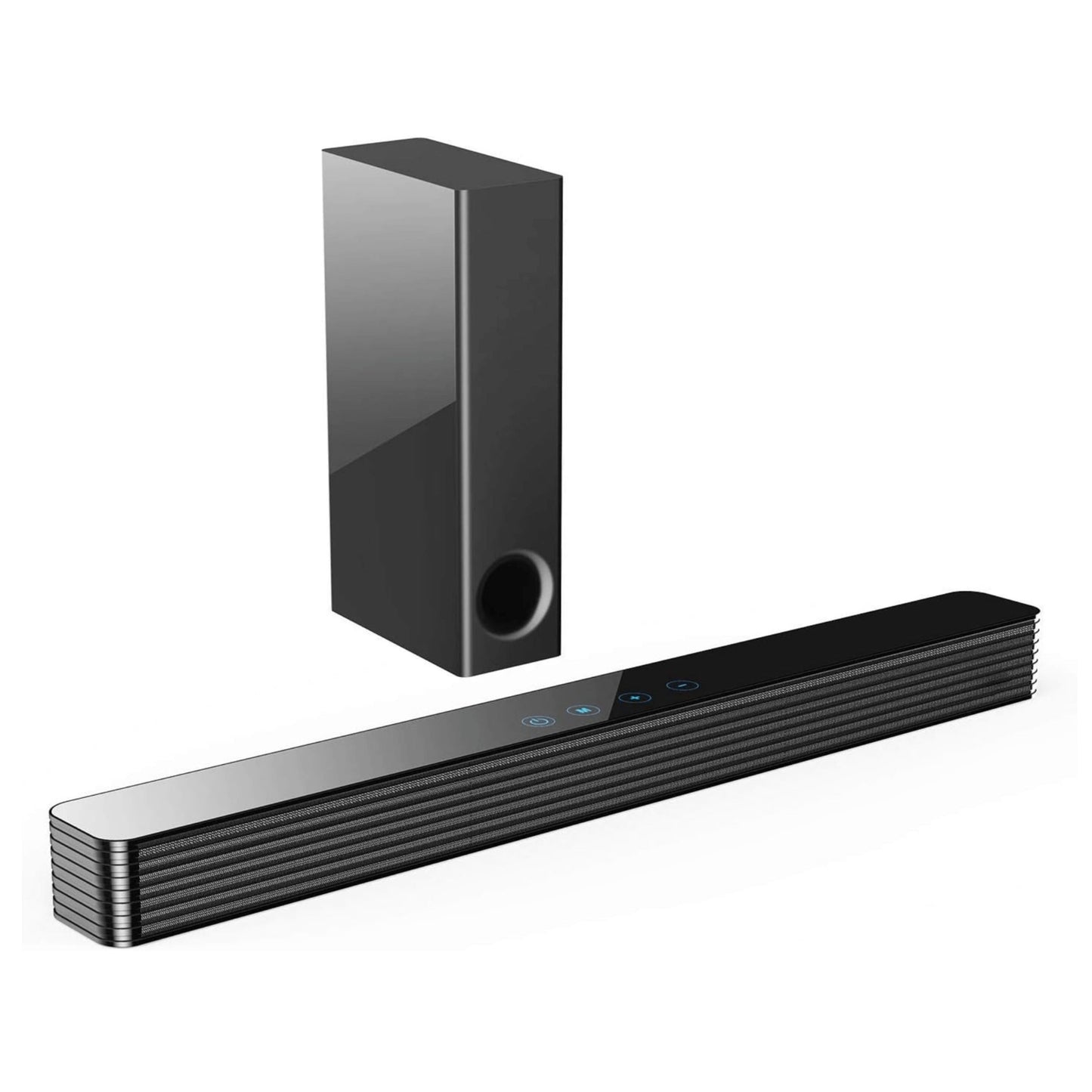 title:Norcent KB2020 Black Mamba Series 25" 120W Bluetooth Sound Bar with Sub-Woofer;color:Black