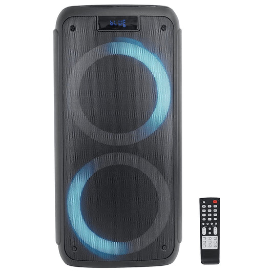 title:Norcent Dual 6.5" Portable Party Bluetooth Speaker;color:Black