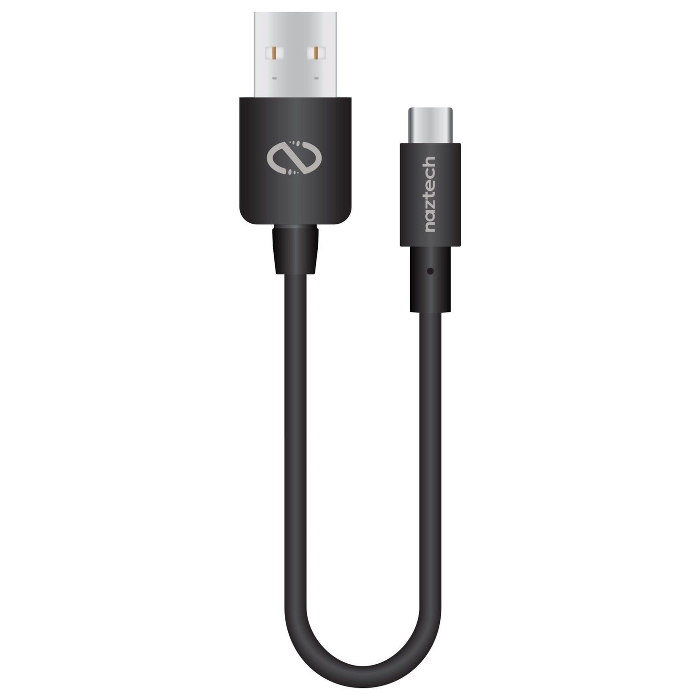 title:Naztech USB-A to USB-C 2.0 Charge/Sync Cable 6in Black;color:Black