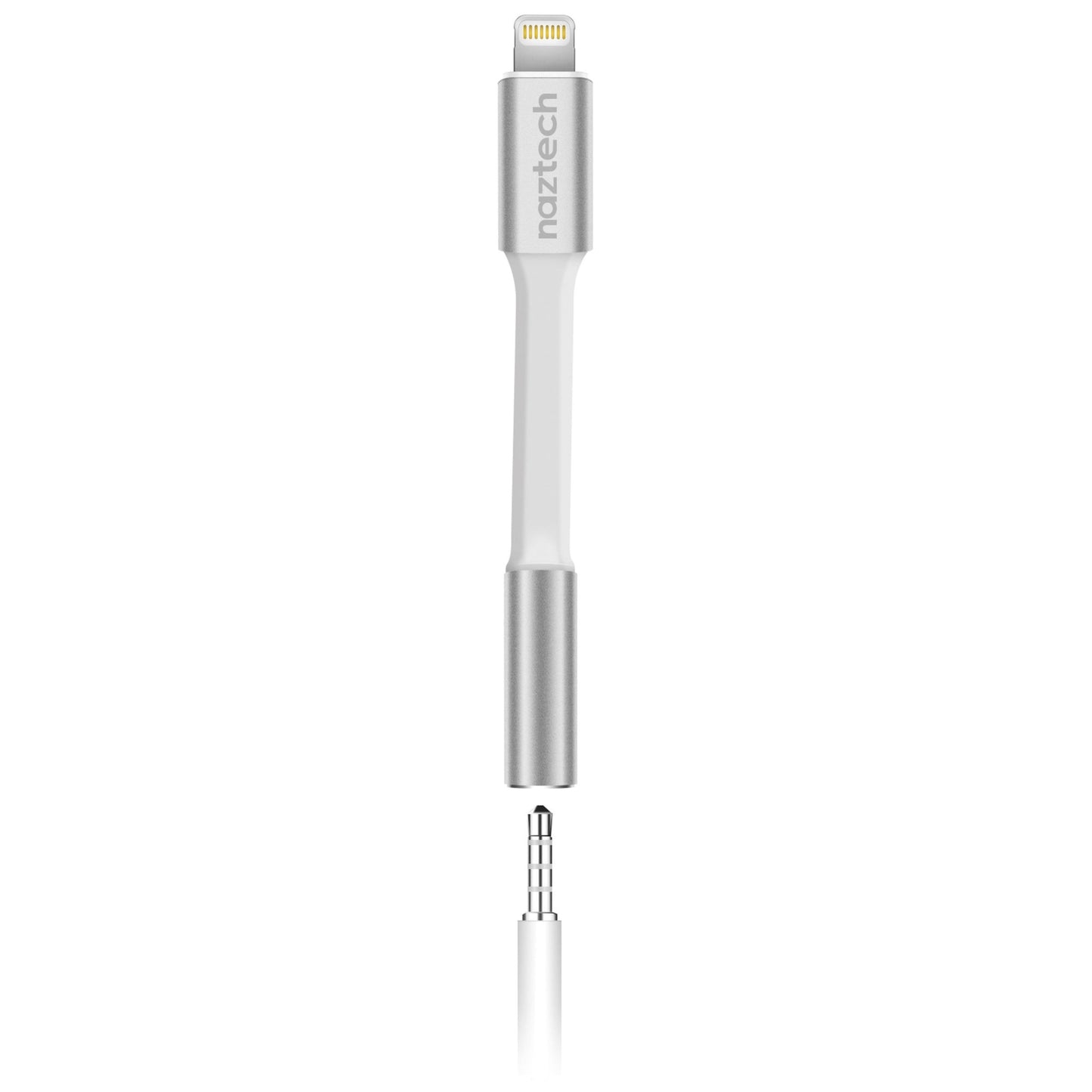 title:Naztech MFi Lightning to 3.5mm Adapter White;color:White