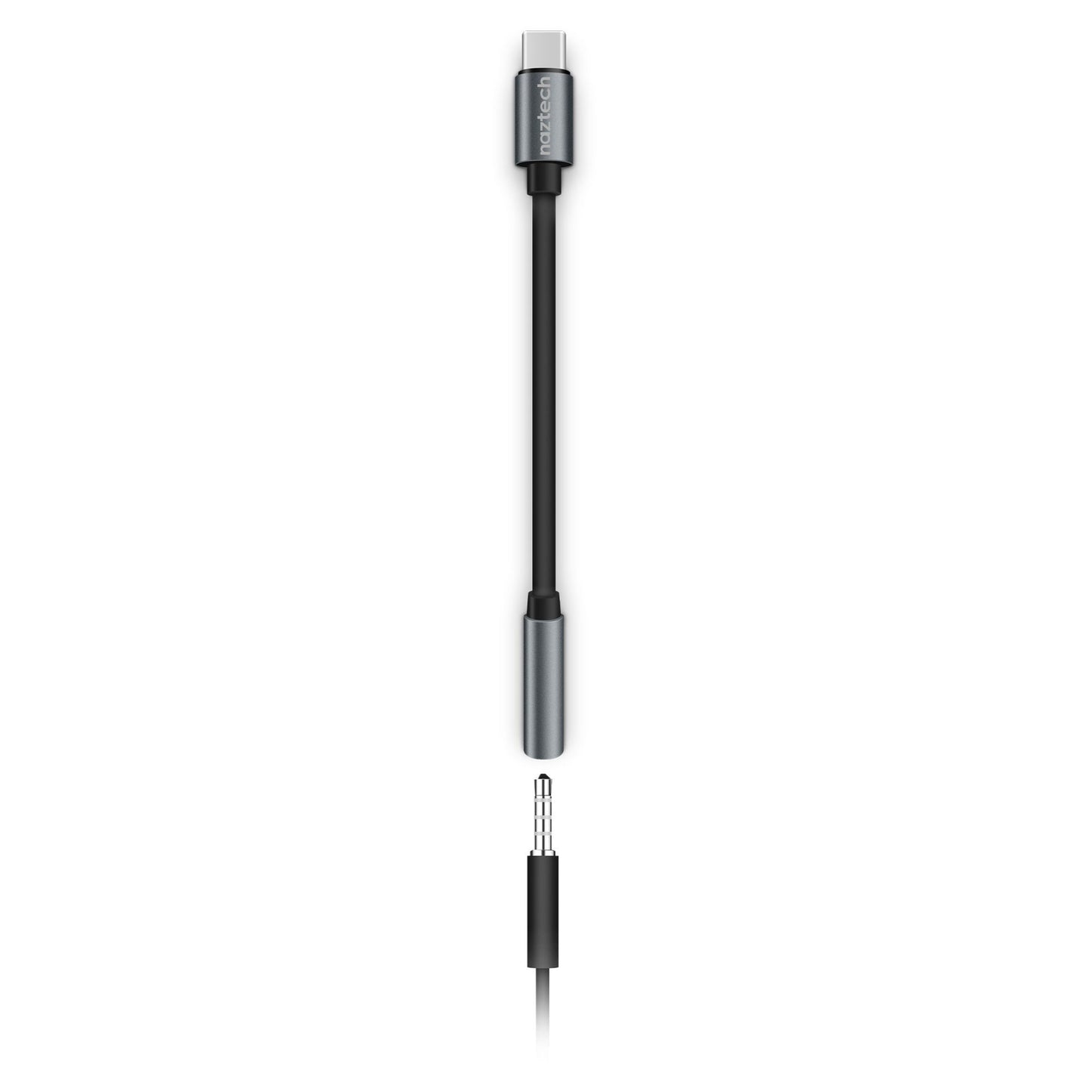 title:Naztech USB-C to 3.5mm Audio Adapter;color:Black