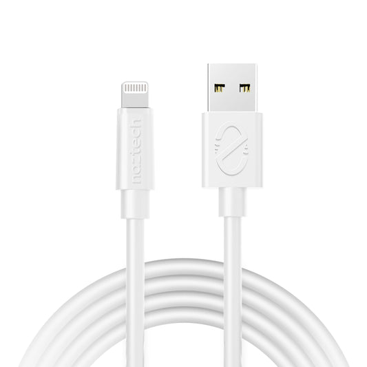 title:Naztech USB to MFi Lightning Cable 12ft White;color:White