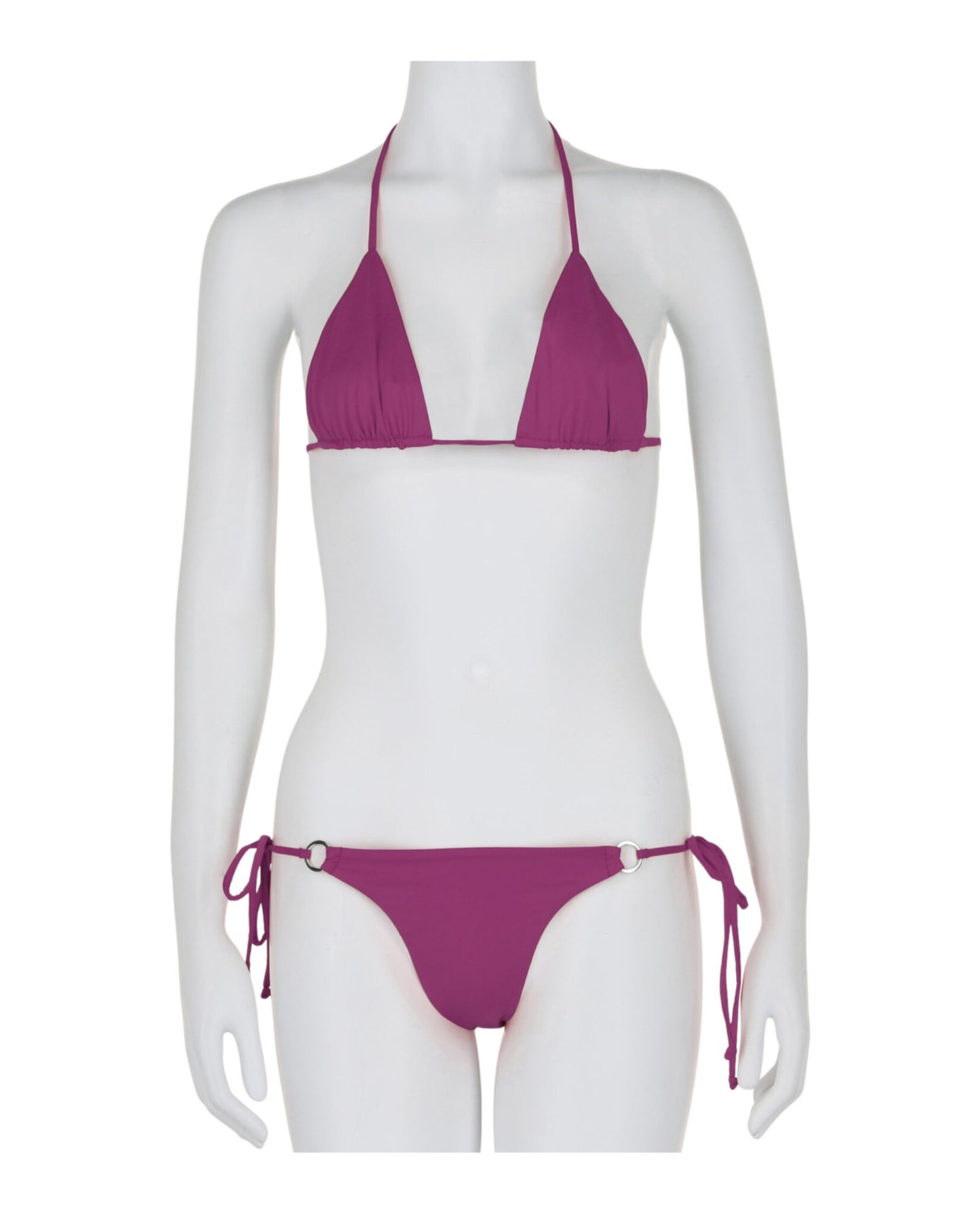 title:Off-White Tie Bikini Set;color:Purple