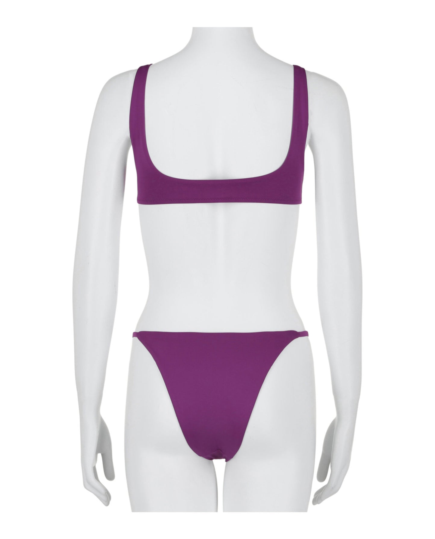 title:Off-White Swimming Man Bikini Set;color:Purple