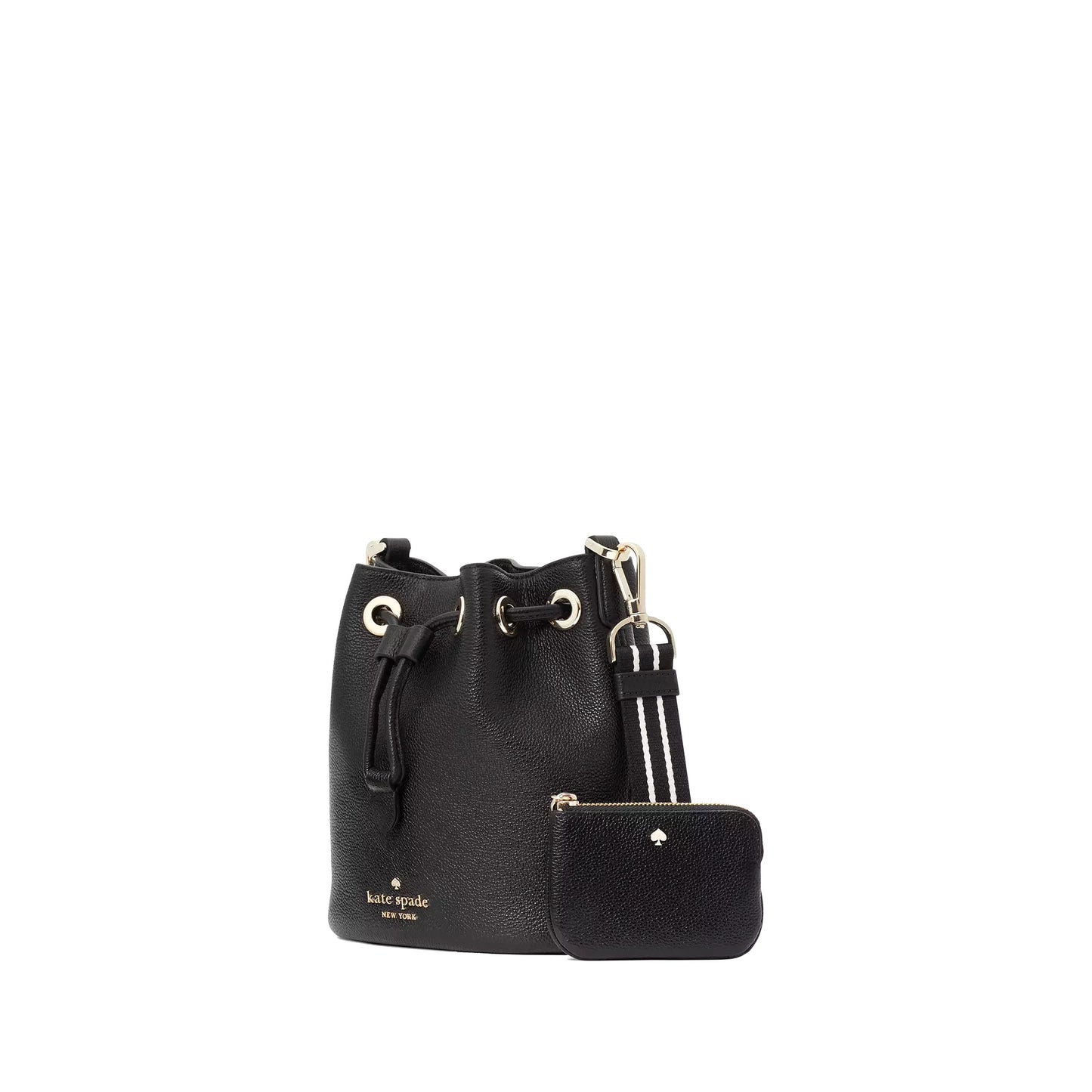 title:Kate Spade Women's Rosie Small Bucket Bag;color:Black