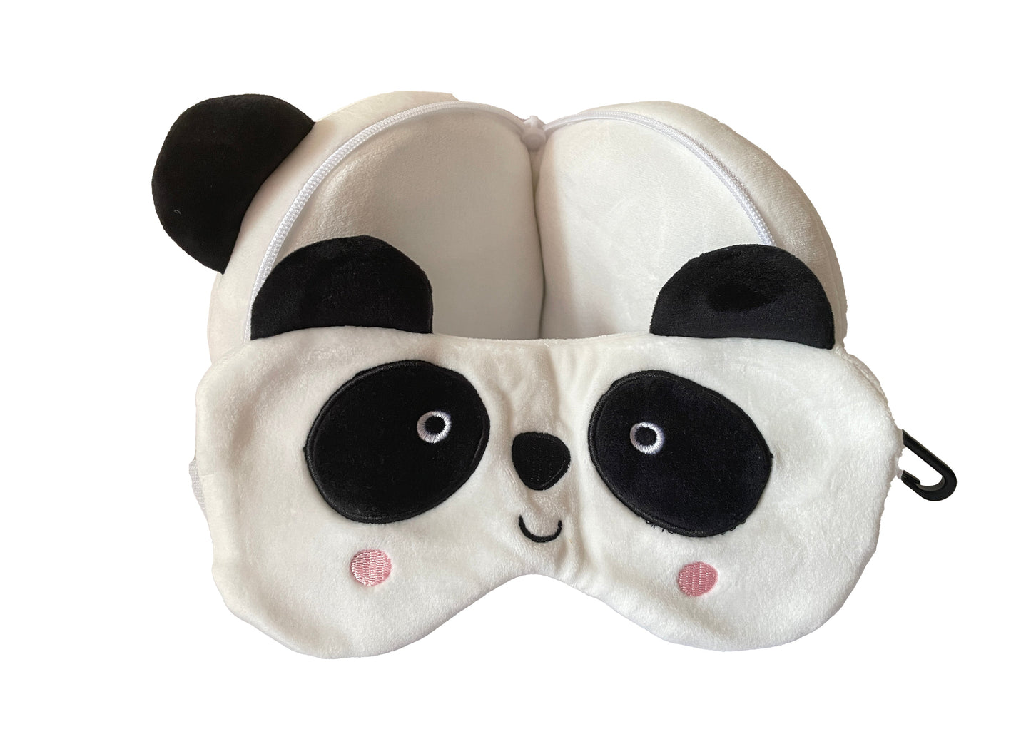 Kids 2-in-1 Travel Pillow and Eye Mask Animal Plush Soft Eye Mask Blindfold for Sleeping, Nights and Travel