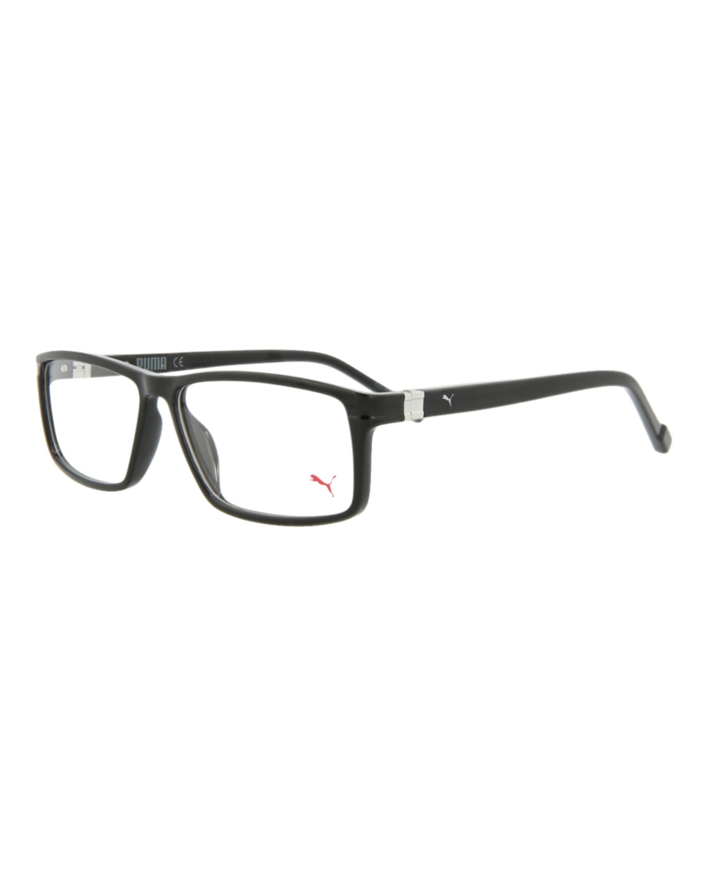 title:Puma Square-Frame Injection Optical Frames;color:Black Black Transparent