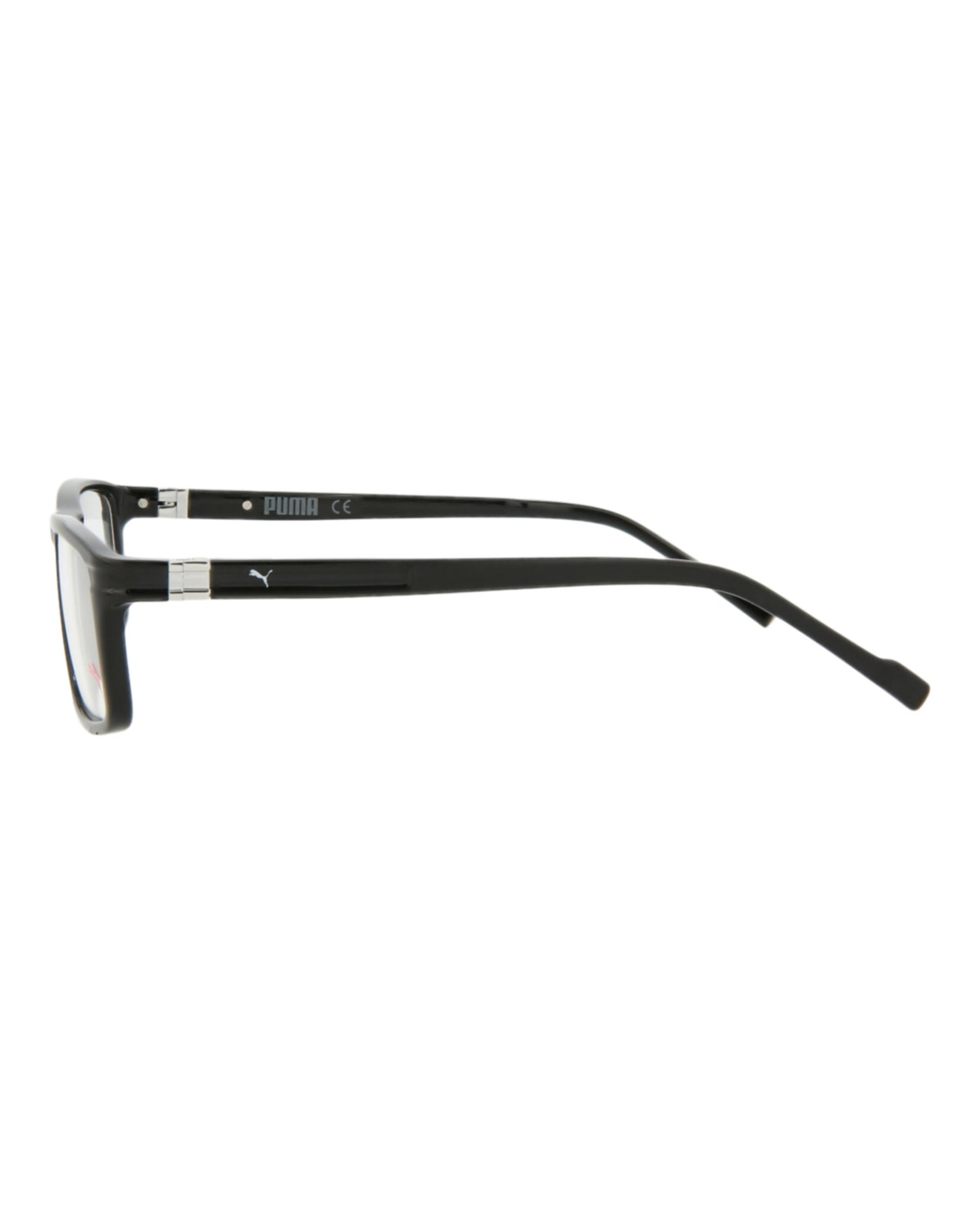 title:Puma Square-Frame Injection Optical Frames;color:Black Black Transparent