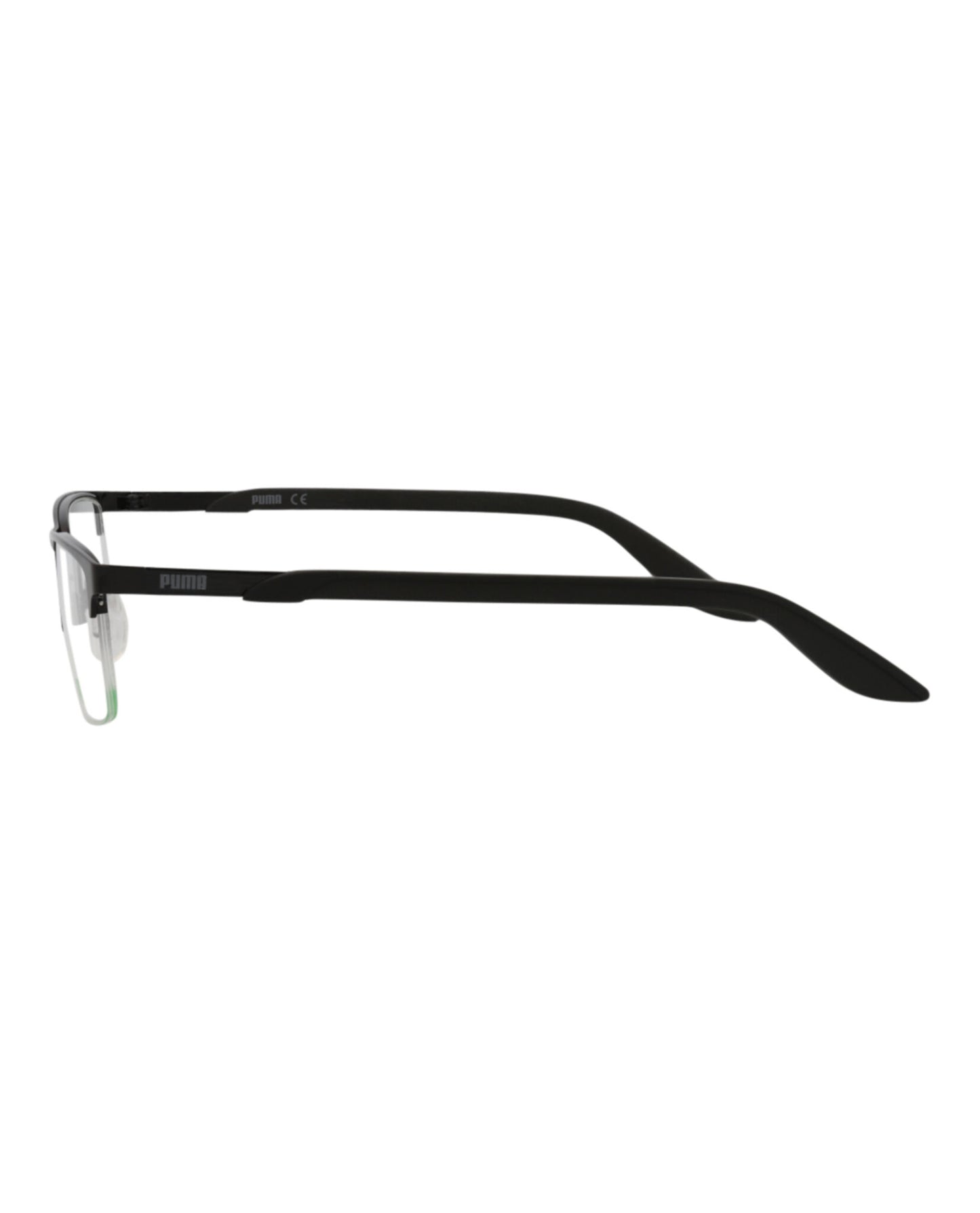 title:Puma Square-Frame Metal Optical Frames;color:Black Black Transparent