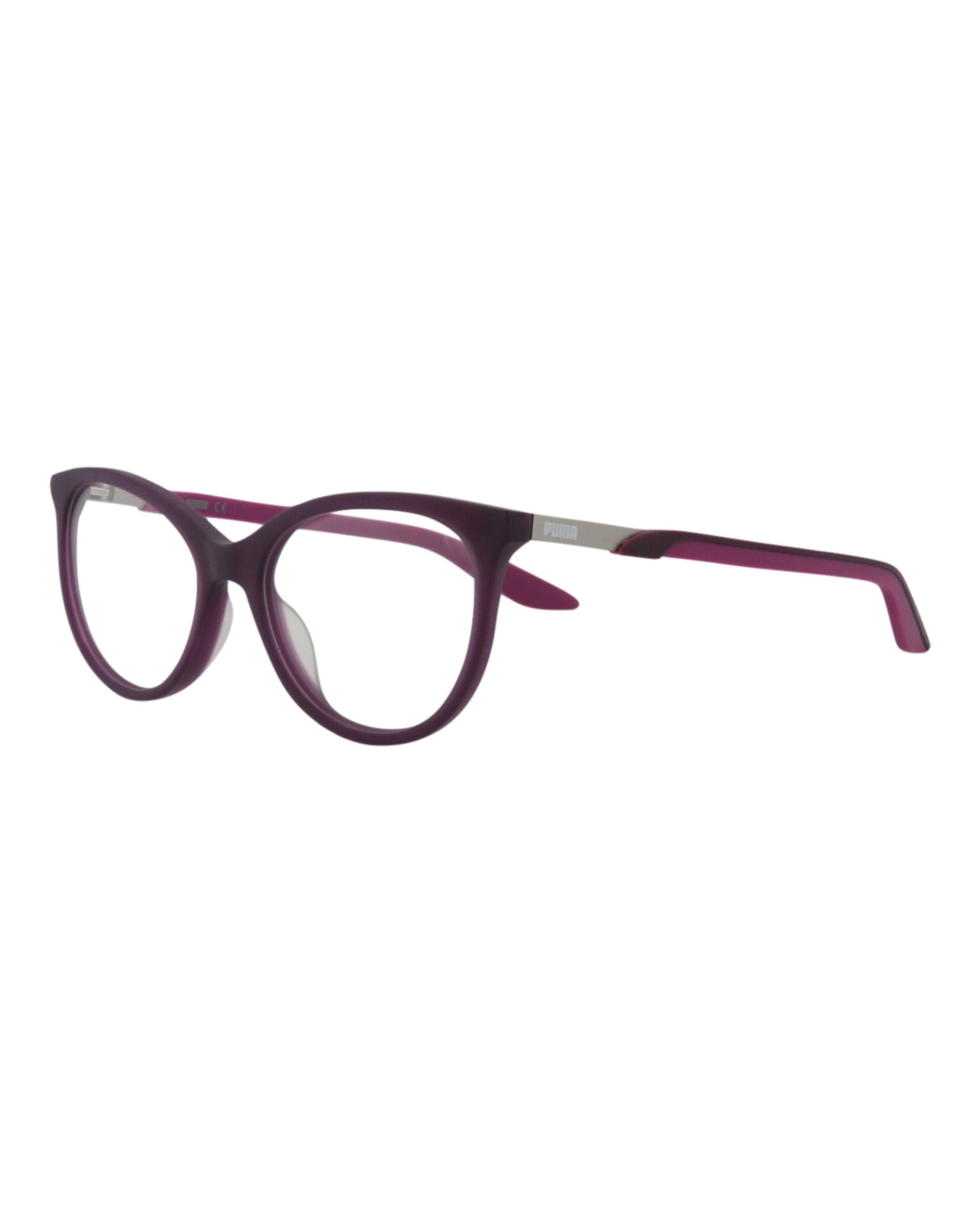 title:Puma Cat Eye-Frame Acetate Optical Frames;color:Violet Violet Transparent