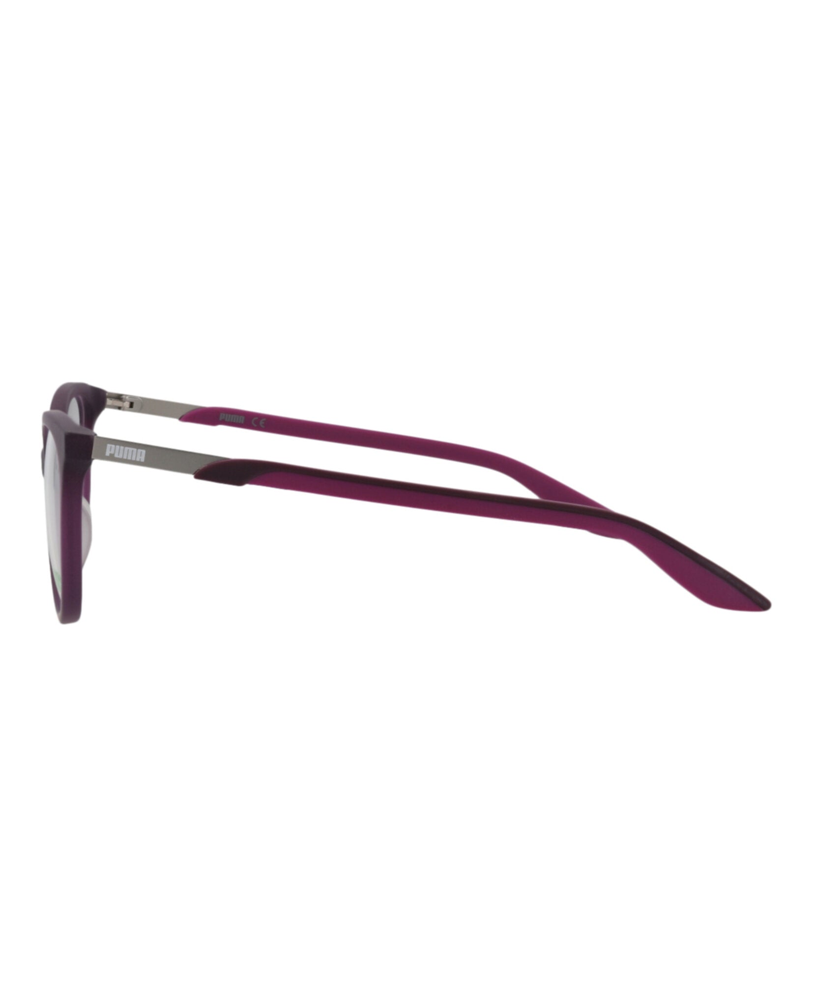 title:Puma Cat Eye-Frame Acetate Optical Frames;color:Violet Violet Transparent