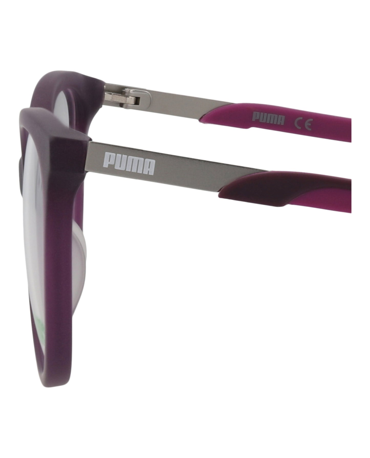 title:Puma Cat Eye-Frame Acetate Optical Frames;color:Violet Violet Transparent