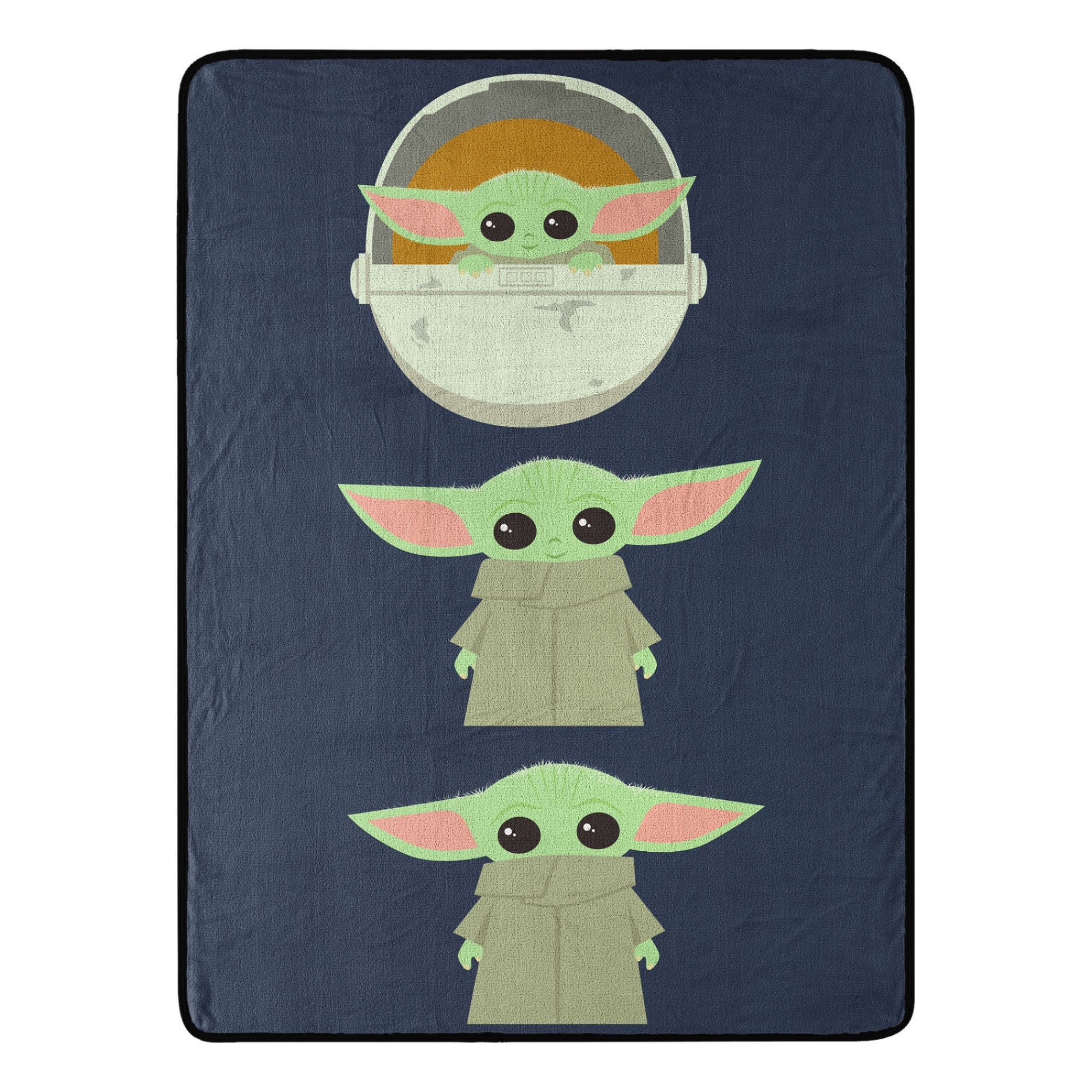 title:Star Wars The Child Grogu Expressions 46 X 60 Silk Touch Throw;color:Grey