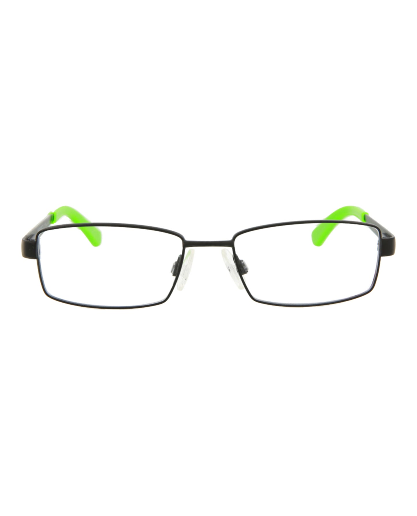 title:Puma Kids Square-Frame Metal Optical Frames;color:Black Black Transparent