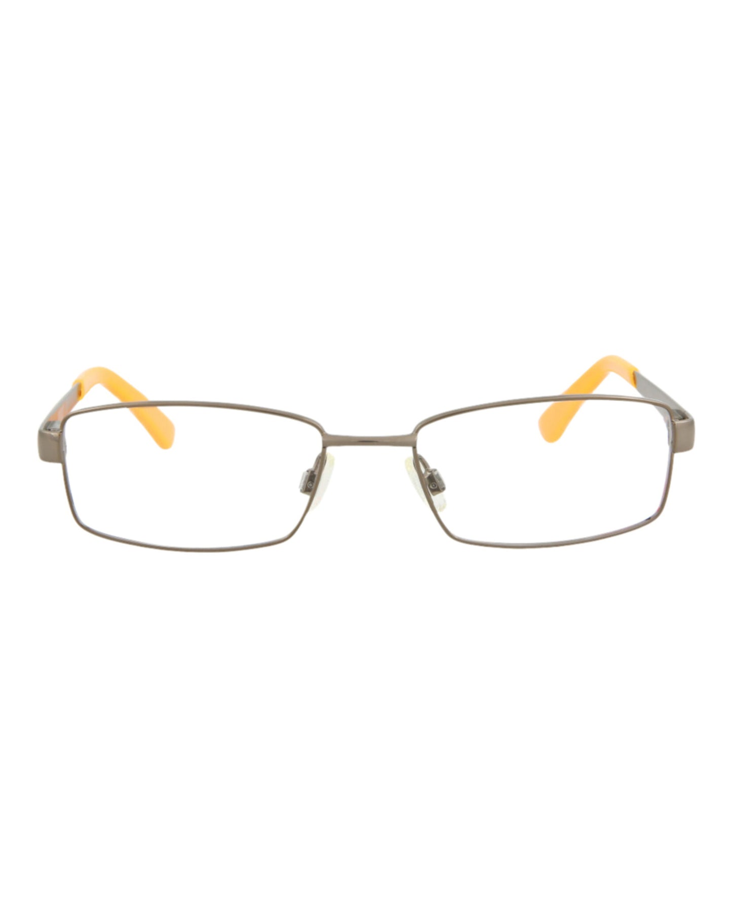 title:Puma Kids Square-Frame Metal Optical Frames;color:Ruthenium Ruthenium Transparent