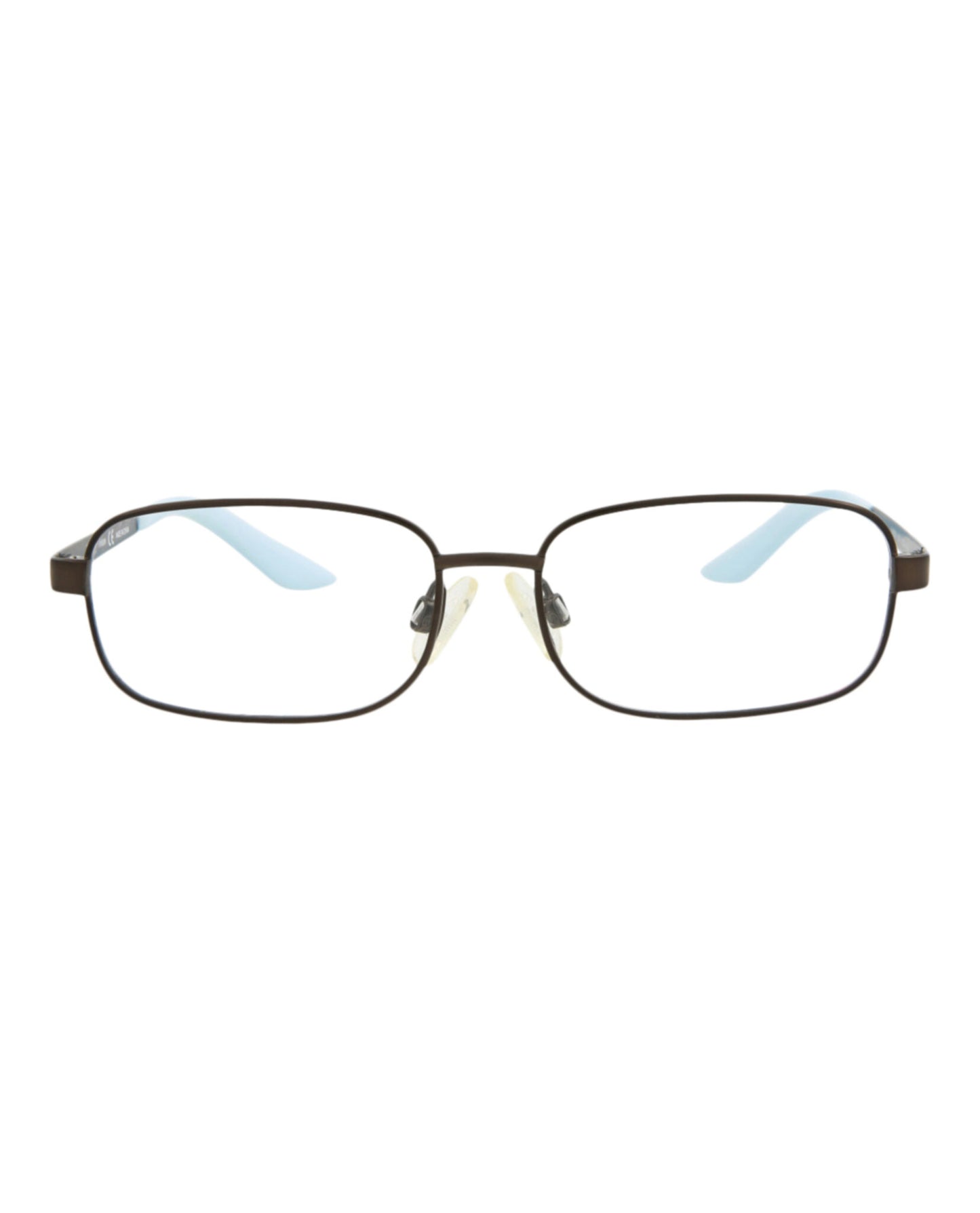 title:Puma Kids Square-Frame Titanium Optical Frames;color:Ruthenium Ruthenium Transparent