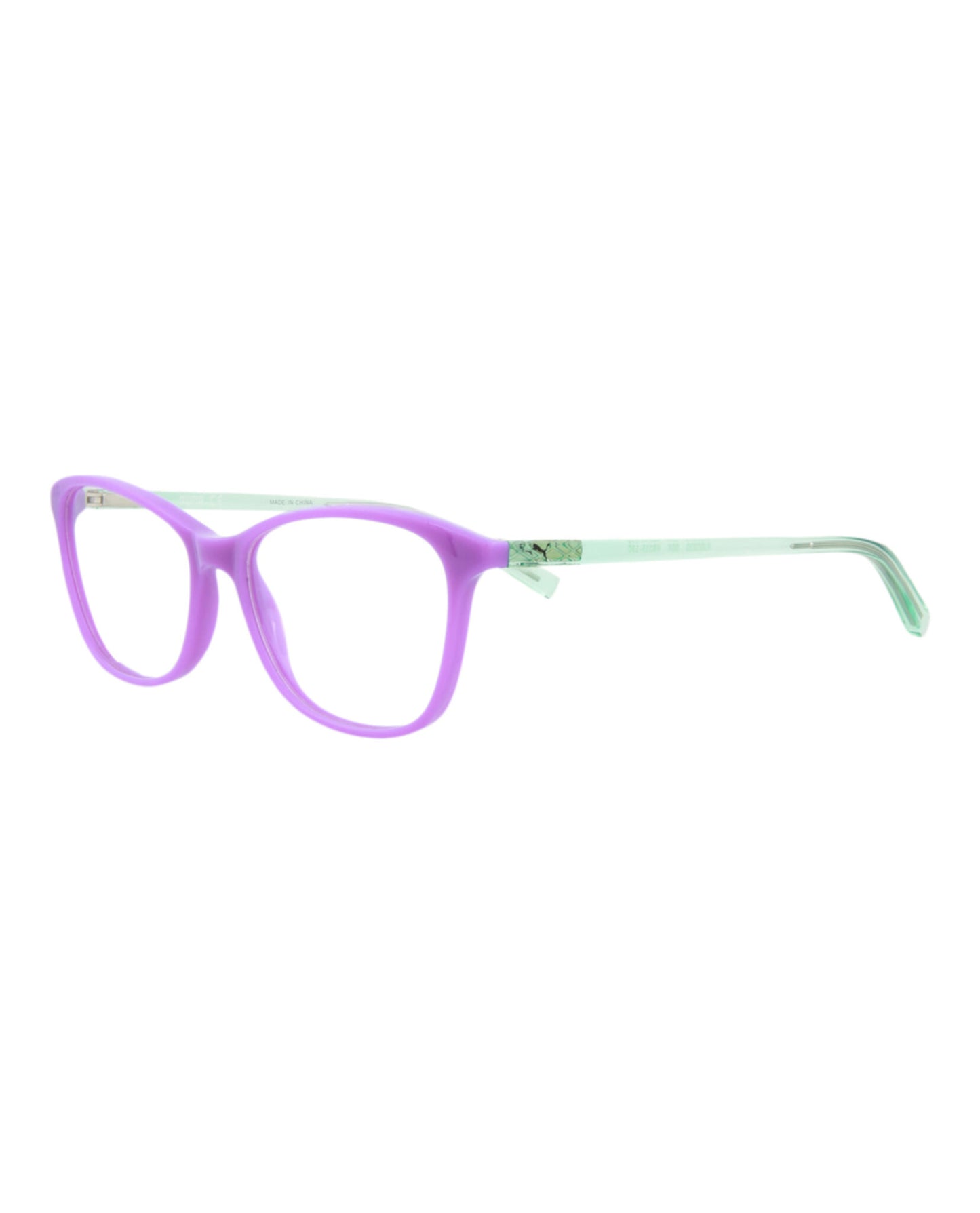 title:Puma Kids Square-Frame Injection Optical Frames;color:Violet Green