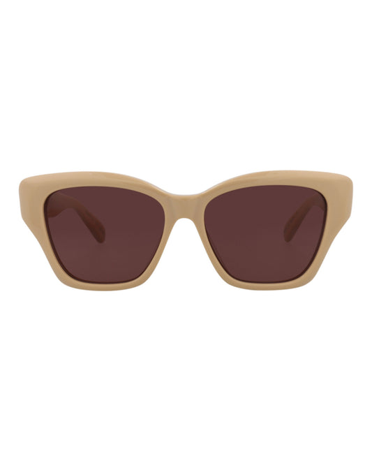 title:Pomellato Cat Eye-Frame Recycled Acetate Sunglasses, style # PM0118S-30014237004;color:Nude Nude Violet