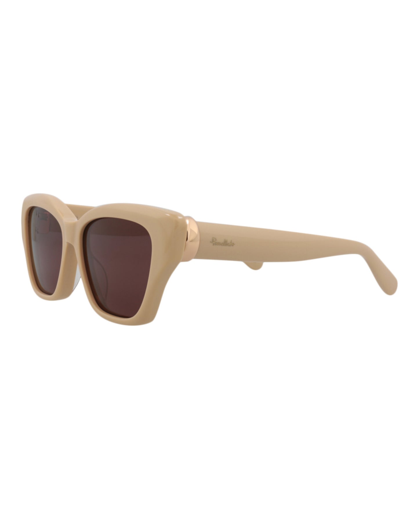 title:Pomellato Cat Eye-Frame Recycled Acetate Sunglasses, style # PM0118S-30014237004;color:Nude Nude Violet