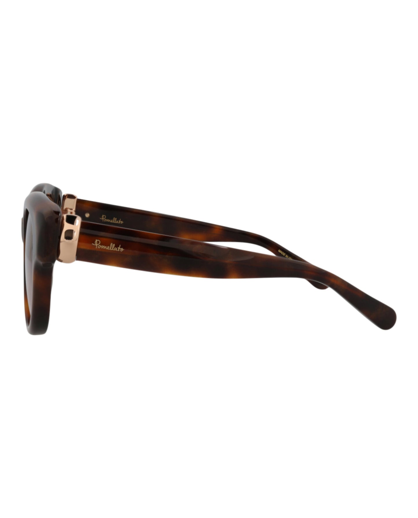 title:Pomellato Square-Frame Acetate Sunglasses, style # PM0119S-30014317002;color:Havana Havana Violet