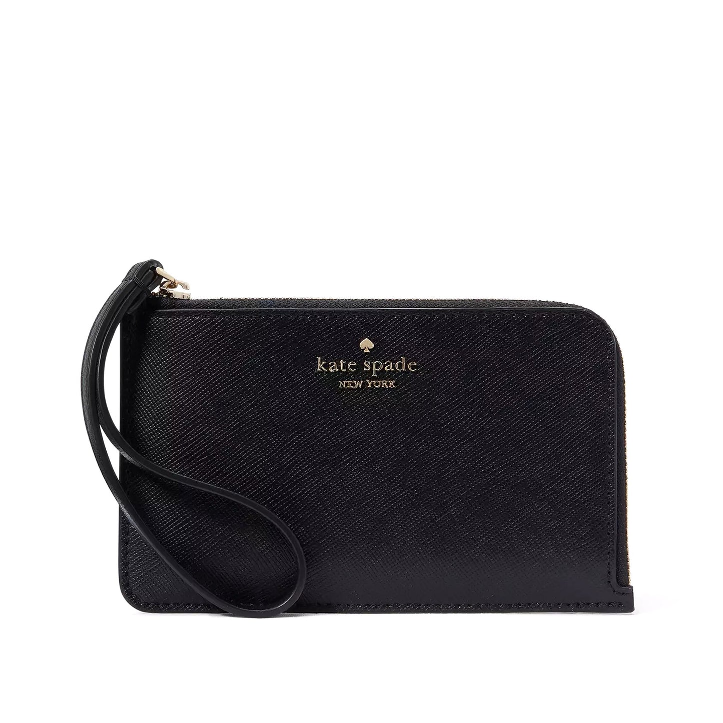 title:Kate Spade Women's Lucy Small L-zip Wristlet;color:Black