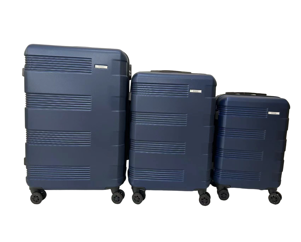 Polli ABS Hard shell Lightweight 360 Dual Spinning Wheels Combo Lock 28", 24", 20" 3 Piece Luggage Set