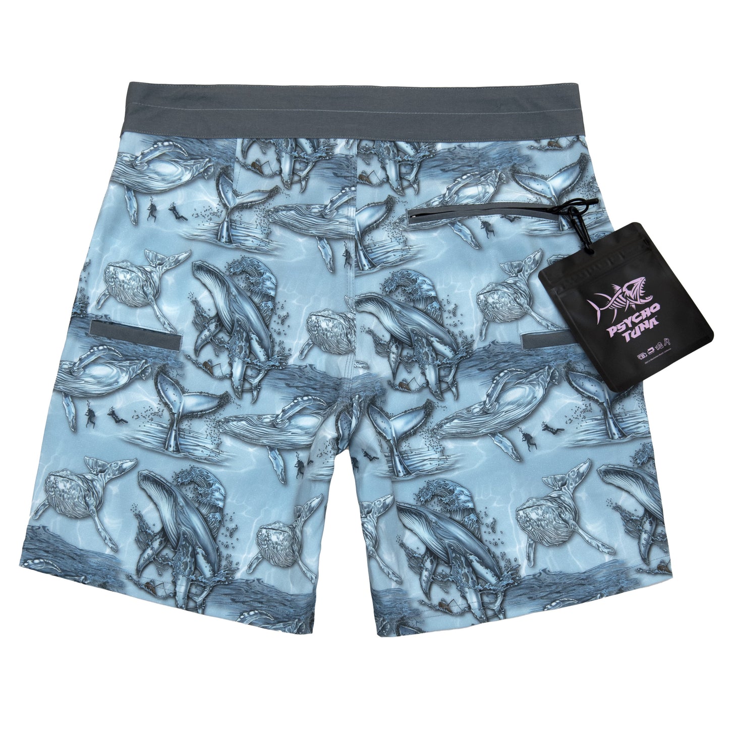 Men's Blue Monsters 4-Way Stretch Boardshorts