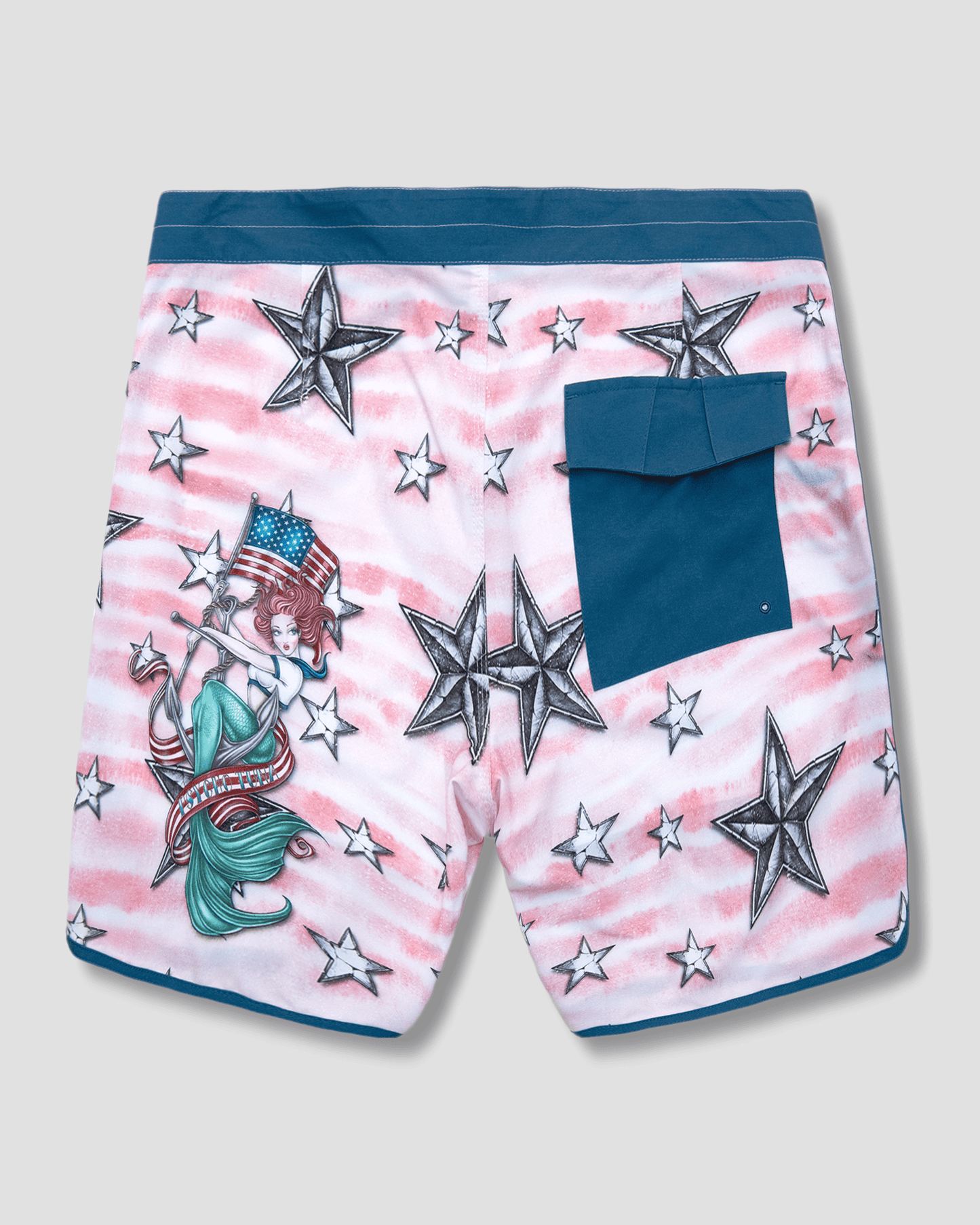 Men's Patriotic Babes 4-Way Stretch Boardshorts