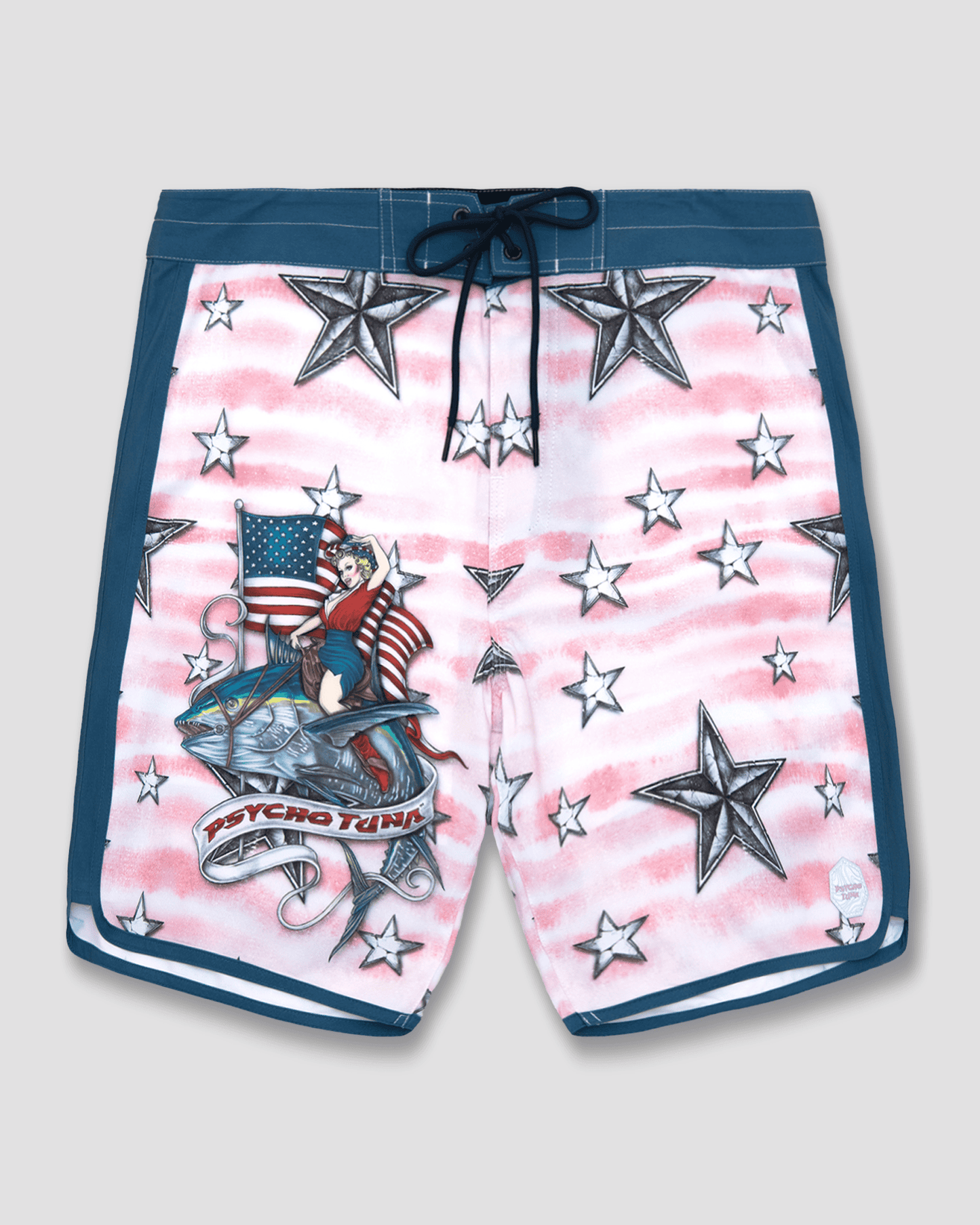 Men's Patriotic Babes 4-Way Stretch Boardshorts