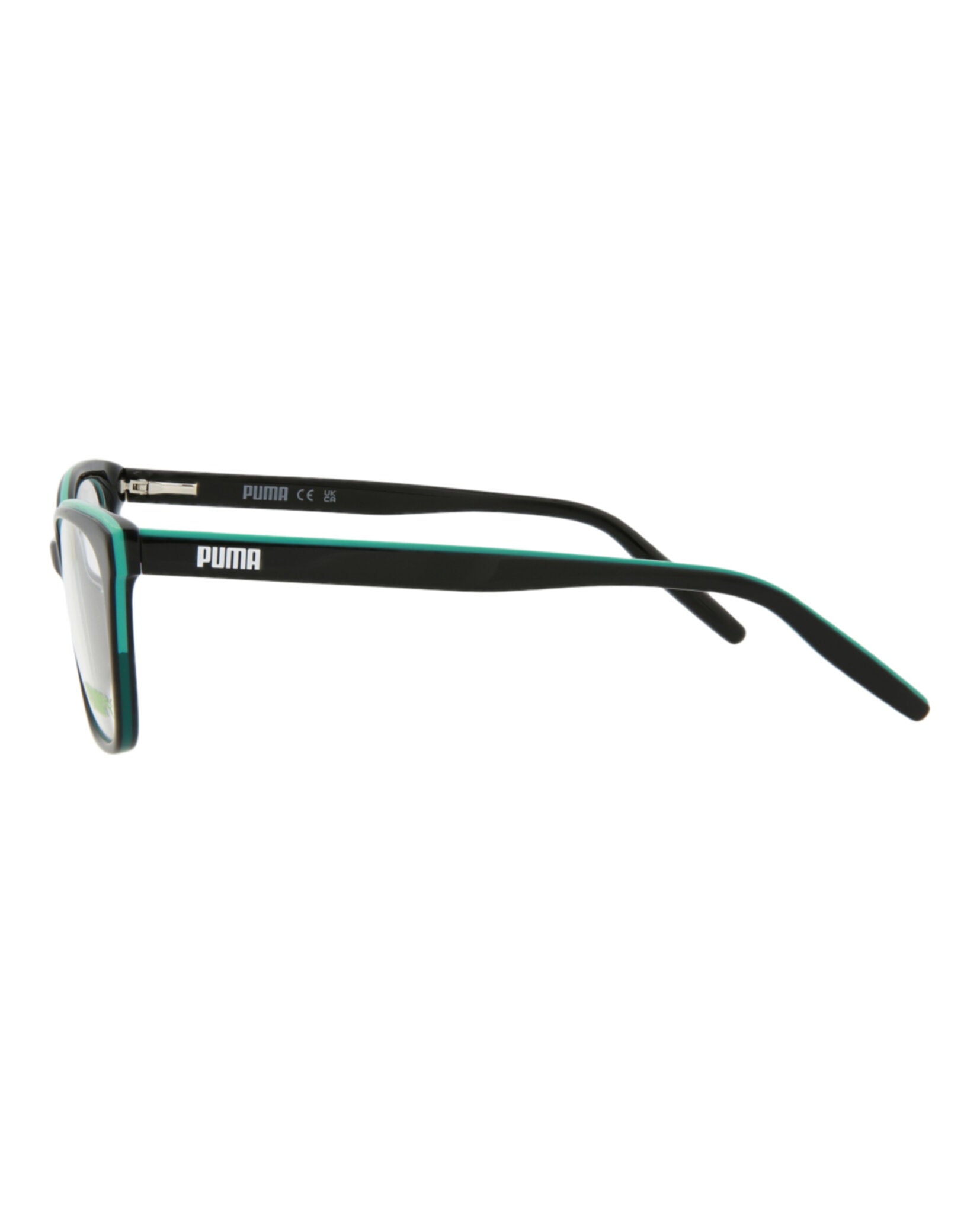 title:Puma Cat Eye-Frame Acetate Optical Frames;color:Black Black Transparent