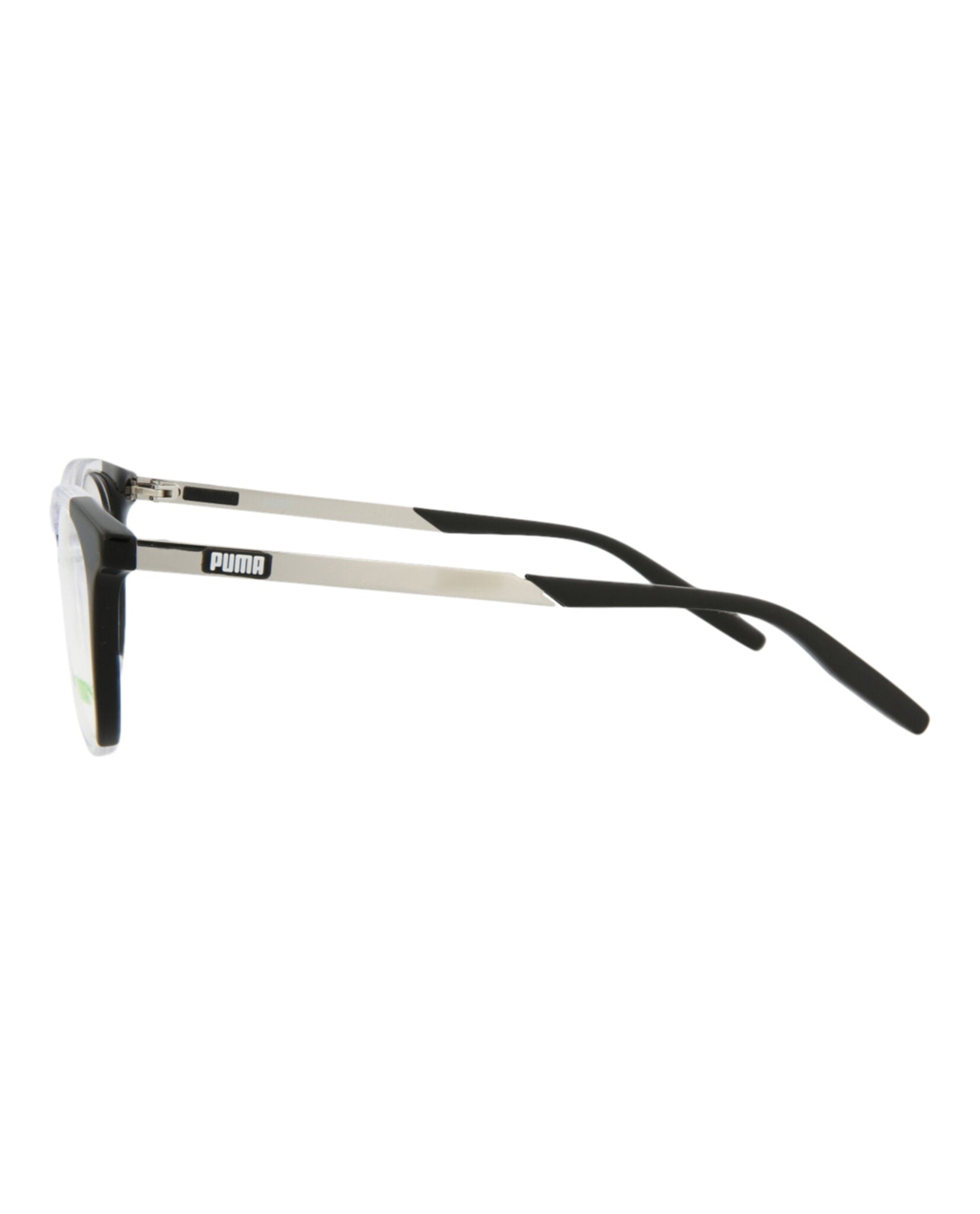 title:Puma Core Optical, style # PU0242O-30007490002;color:Black Silver Transparent