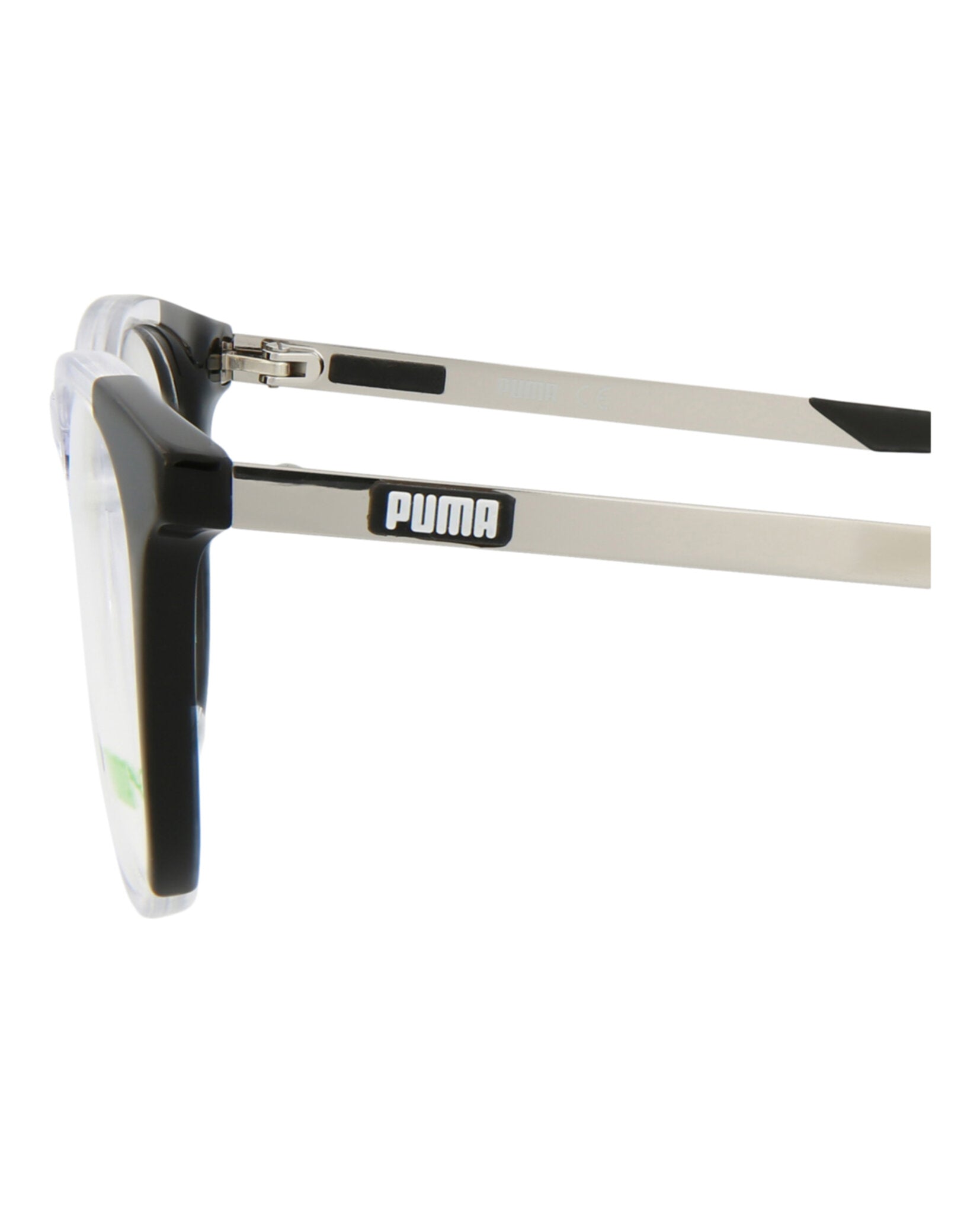 title:Puma Core Optical, style # PU0242O-30007490002;color:Black Silver Transparent