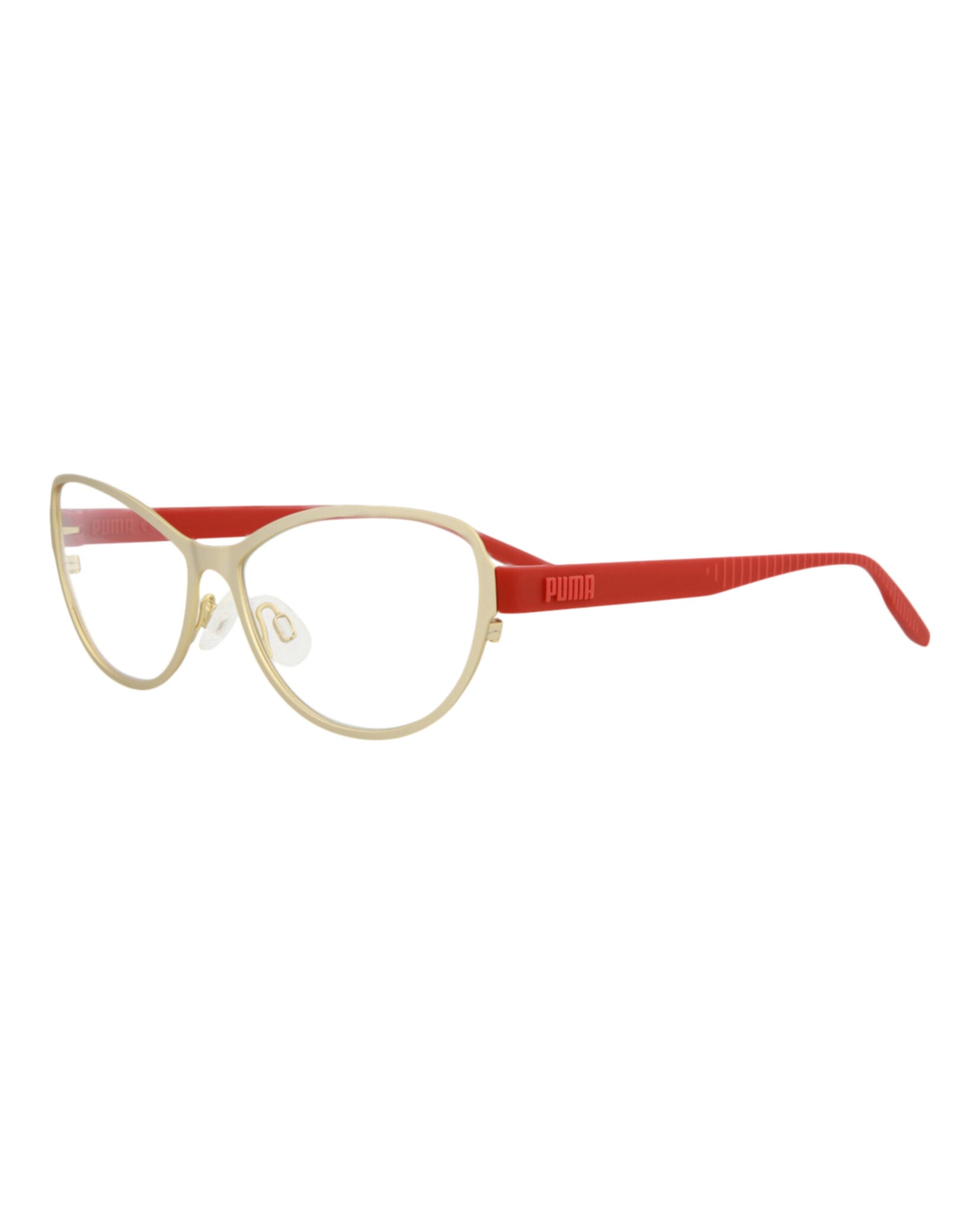 title:Puma Core Optical, style # PU0292O-30008783002;color:Gold Red Transparent