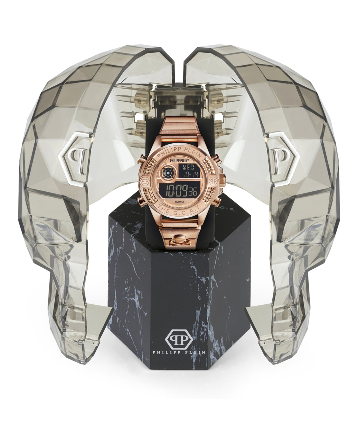 title:Philipp Plein The G.O.A.T. Digital Watch;color:Rosegold