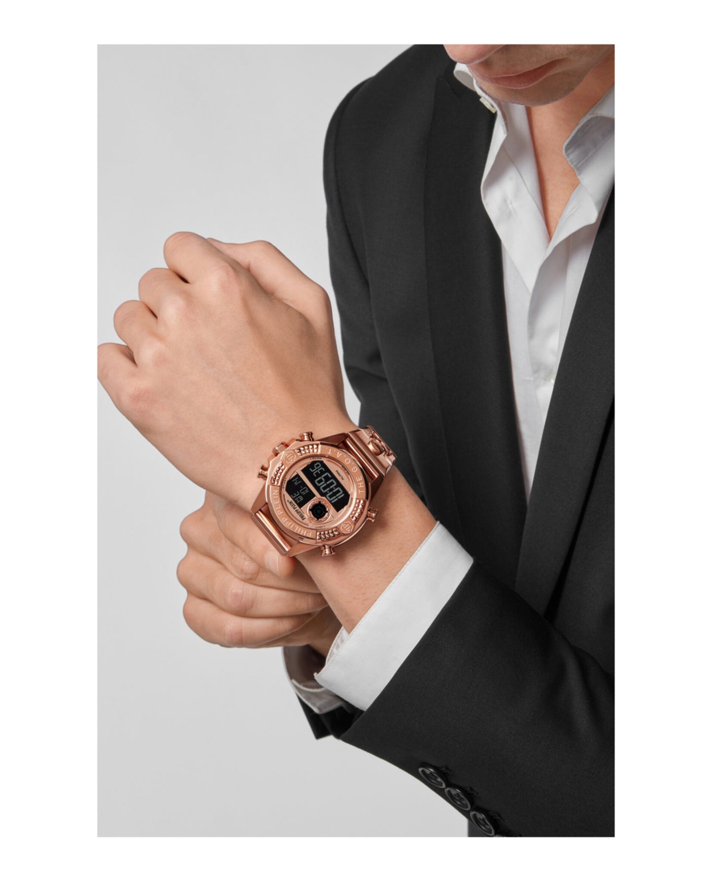 title:Philipp Plein The G.O.A.T. Digital Watch;color:Rosegold